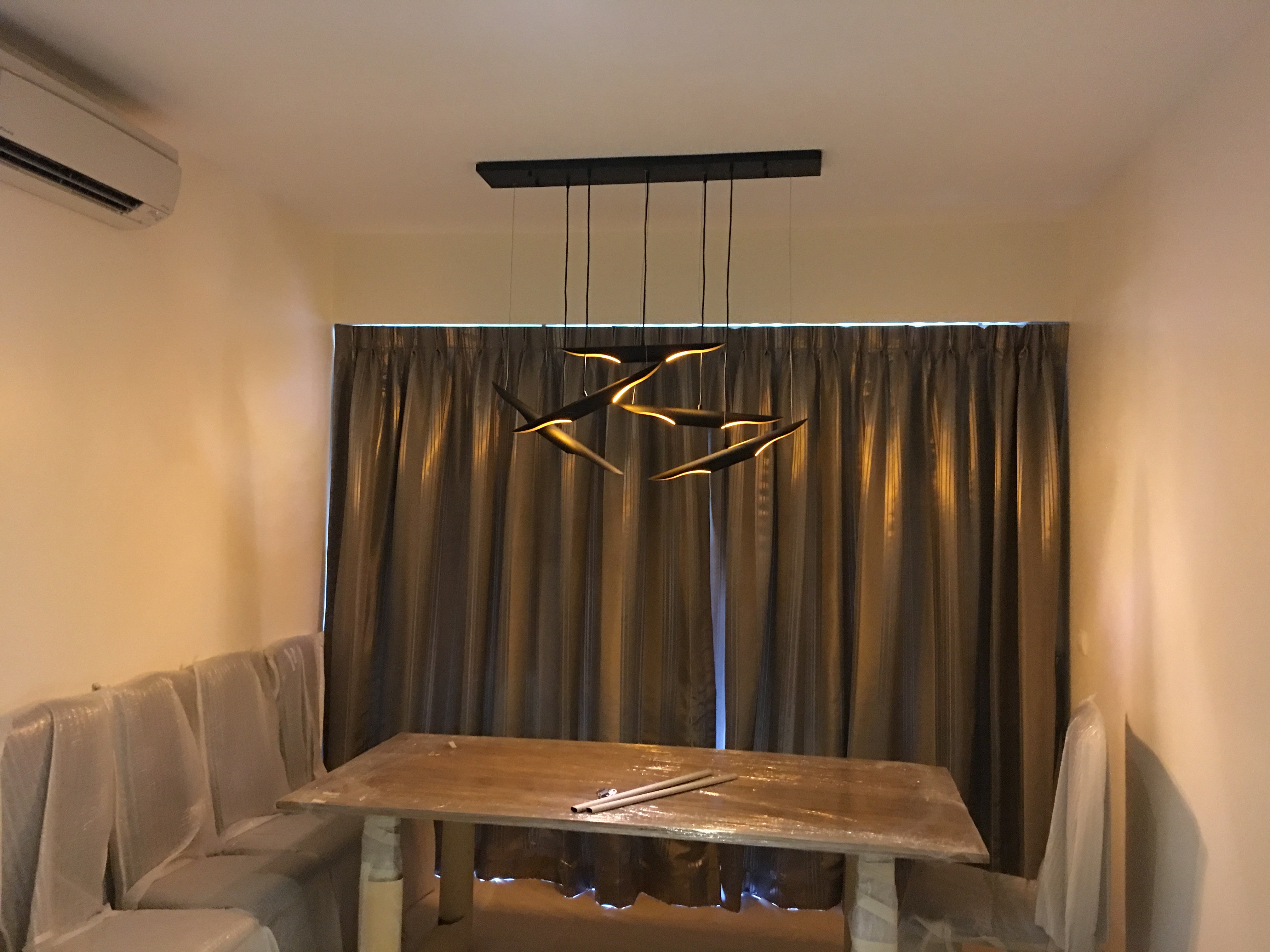 Modern Coltrane Pendant Light - Sleek Ceiling Hanging Fixture for Kitchen Island, Dining Room & Bedroom Lighting - Energy Efficient LED Chandelier for Home Decor