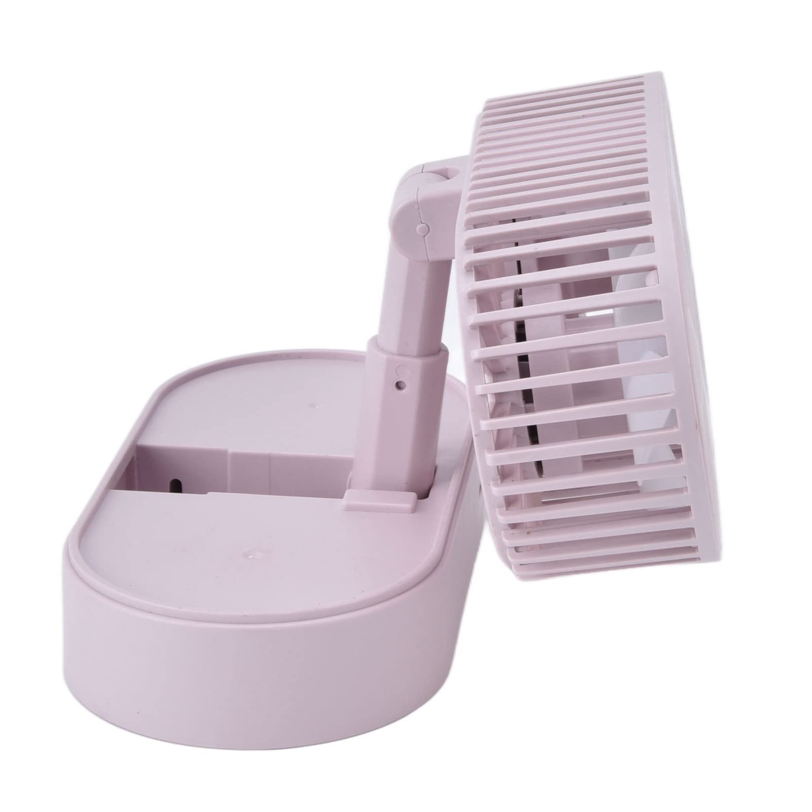 Zerodis Double Blade Table Fan - Adjustable Angle, Quiet Cooling for Home, Office & Bedroom - Pink Dual Fan Leaf Design | Perfect for Desk, Nightstand & Workspace
