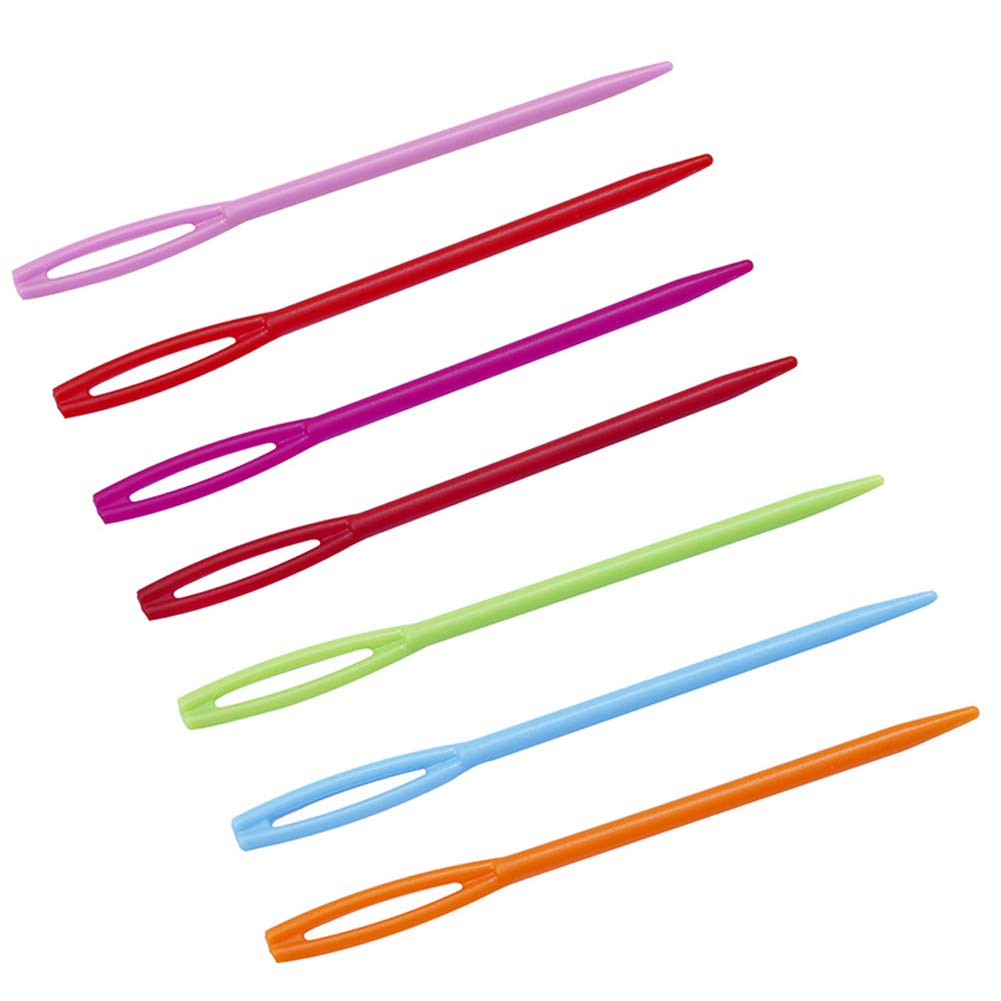 40pcs Large Eye Plastic Needles, 2.7 Inch/7cm Safety Sewing Needles for Kids, DIY Handmade Crafts - Perfect for Lacing, Beading, and Beginner Sewing Projects