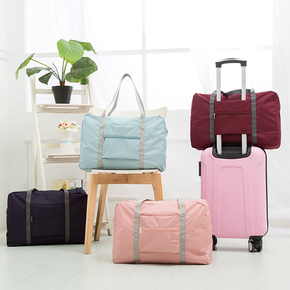Foldable Travel Duffel Bag - Waterproof Carry On Luggage for Gym & Weekend Trips
