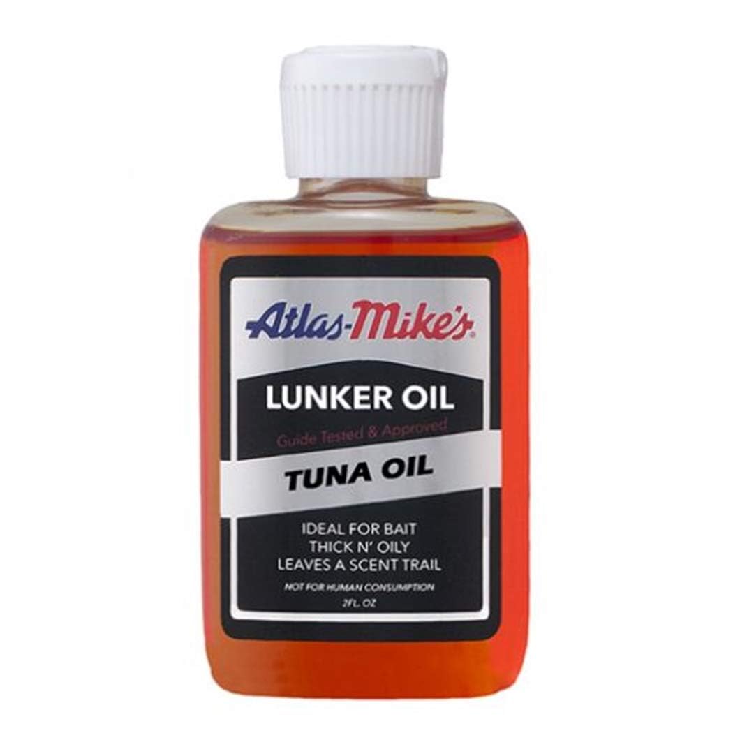 Atlas Mike's 7027 Glo Scent Bait Oils - Tuna Flavor, 2 oz Bottle for Fishing Lures & Attractants - Perfect for Freshwater & Saltwater Angling