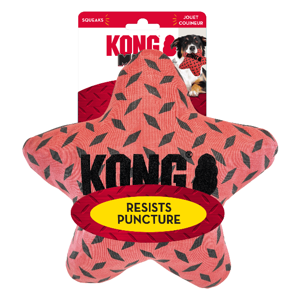 KONG Maxx Star Dog Toy - Durable Chew Toy for Large Dogs, Interactive Play & Dental Health - Perfect for Aggressive Chewers & Playtime Fun