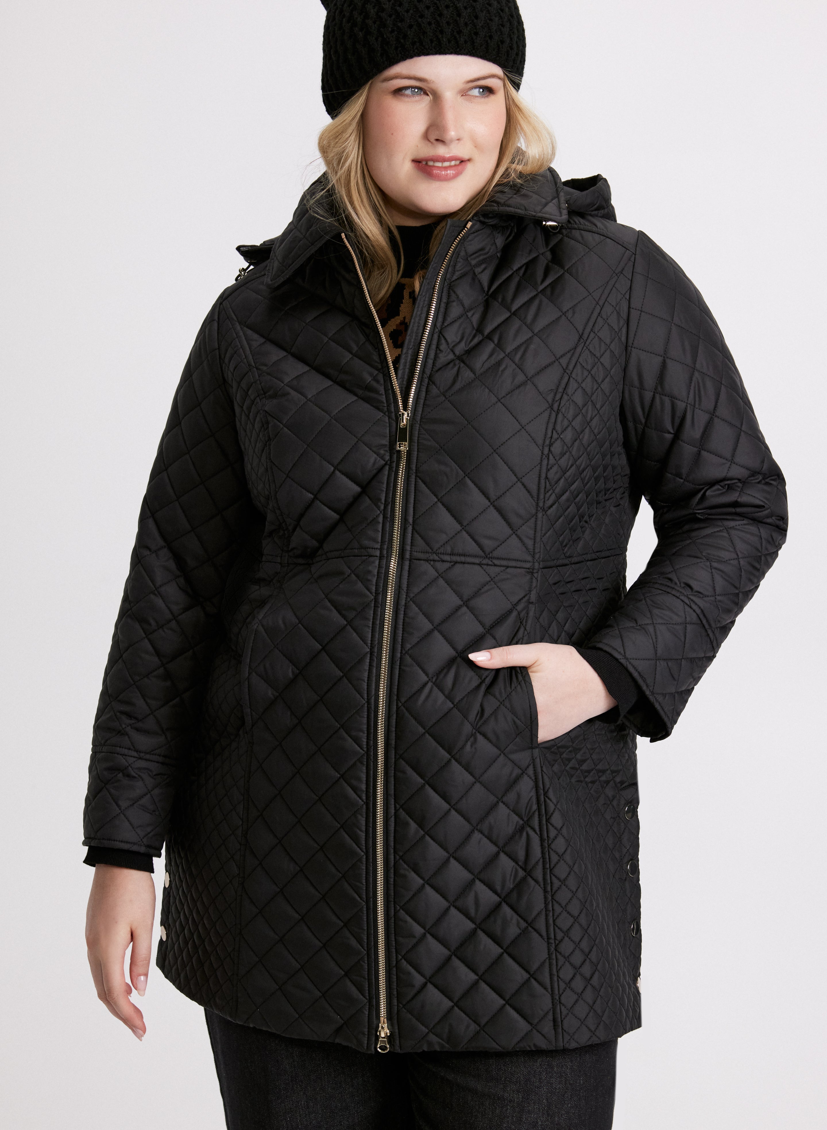 Luxury Diamond Quilted Puffer Jacket for Women - Winter Warm Down Coat with Stand Collar | Perfect for Skiing, Snowboarding & Cold Weather Outdoor Activities
