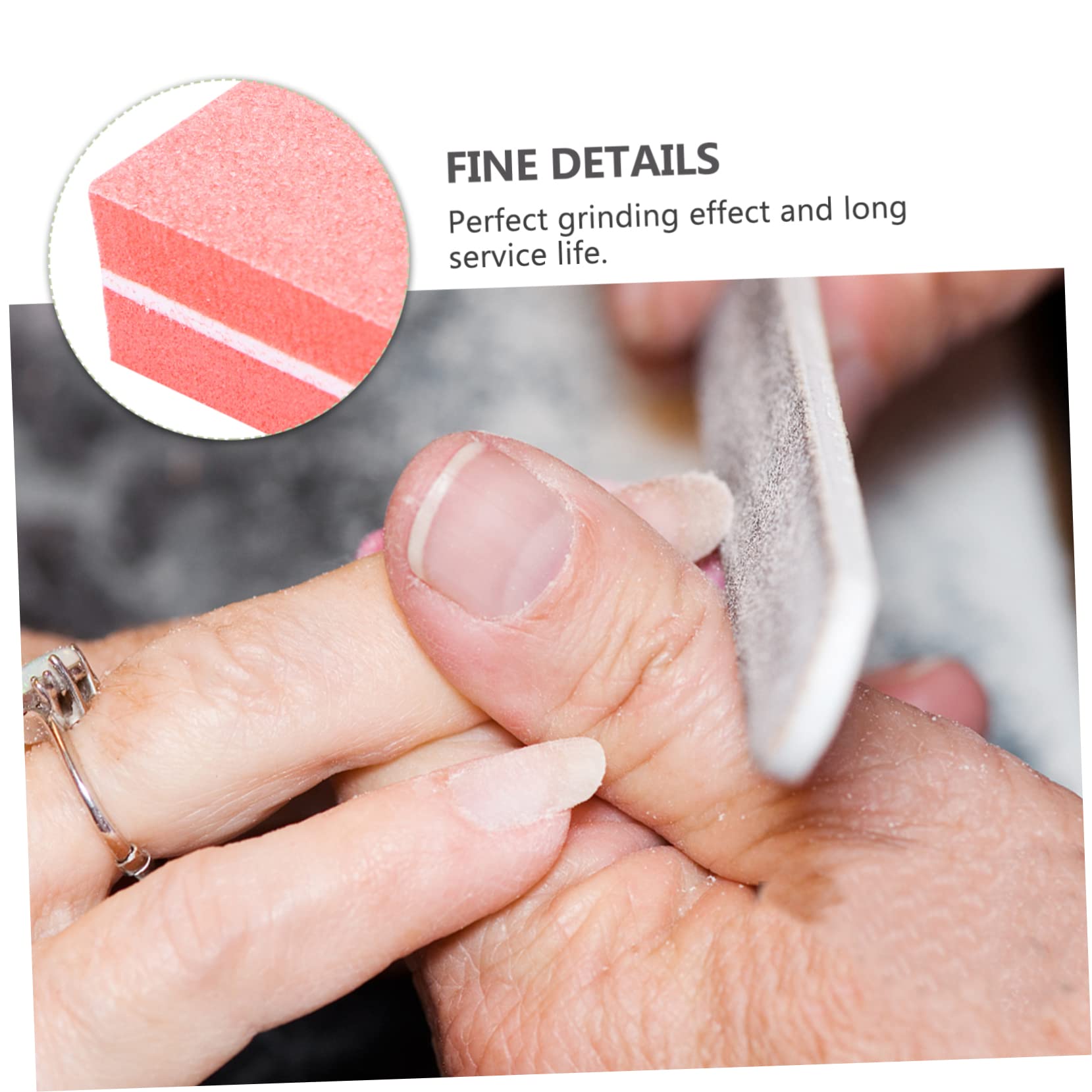 FOMIYES 40pcs Nail File Buffers & Sponge Nail Files - Professional Nail Polish Squares & Repair Tools for Natural & Artificial Nails - Portable Manicure Kit for Home, Salon & Travel Use