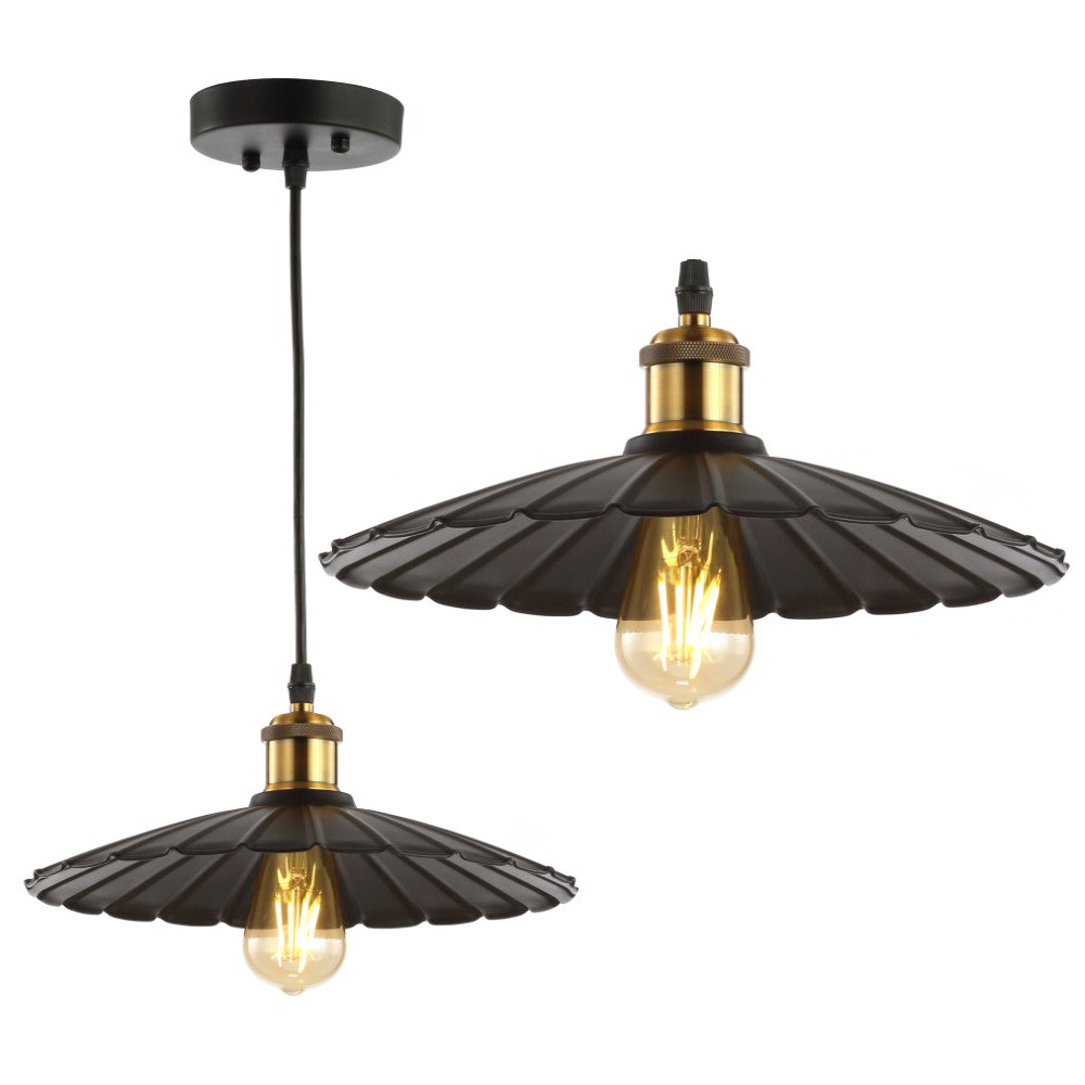 Adjustable Metal LED Pendant Light - 12.25 Inch Modern Lotus Design for Kitchen Island, Dining Room & Bedroom Lighting