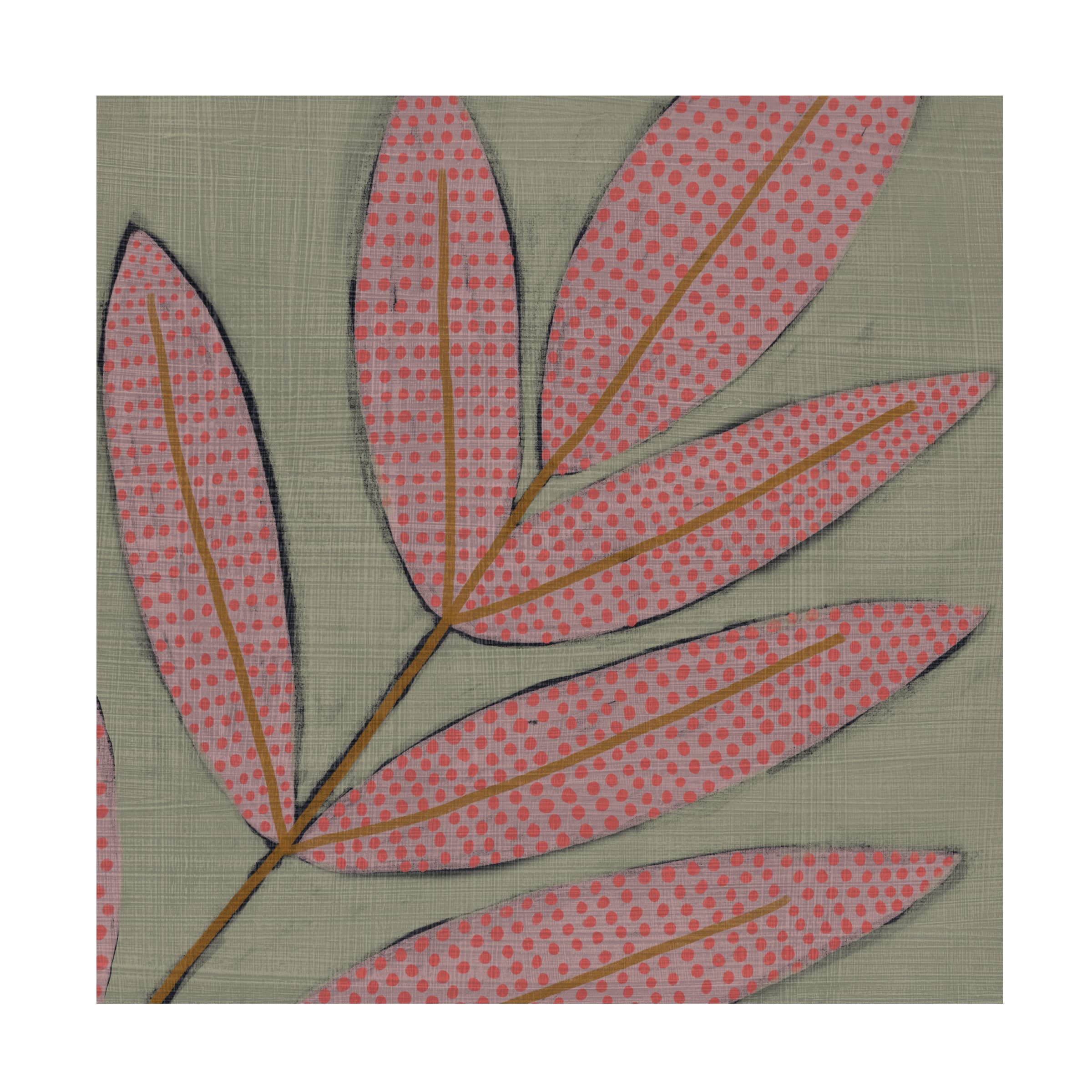 Trademark Fine Art 'Pawpaw II' Canvas Wall Art by Chariklia Zarris - Modern Abstract Painting for Living Room, Bedroom & Office Decor