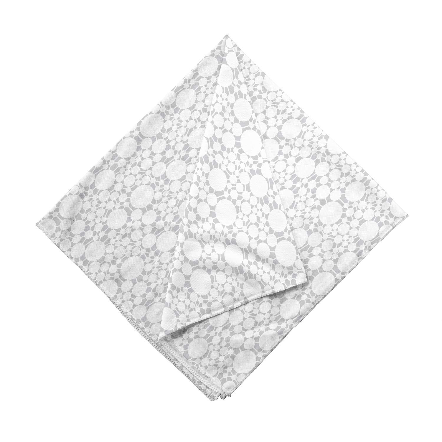 Ambesonne Art Deco Bandana - Stylish Unisex Head & Neck Scarf with Round Lines Design for Men & Women | Perfect for Outdoor Activities, Music Festivals & Fashion Accessories