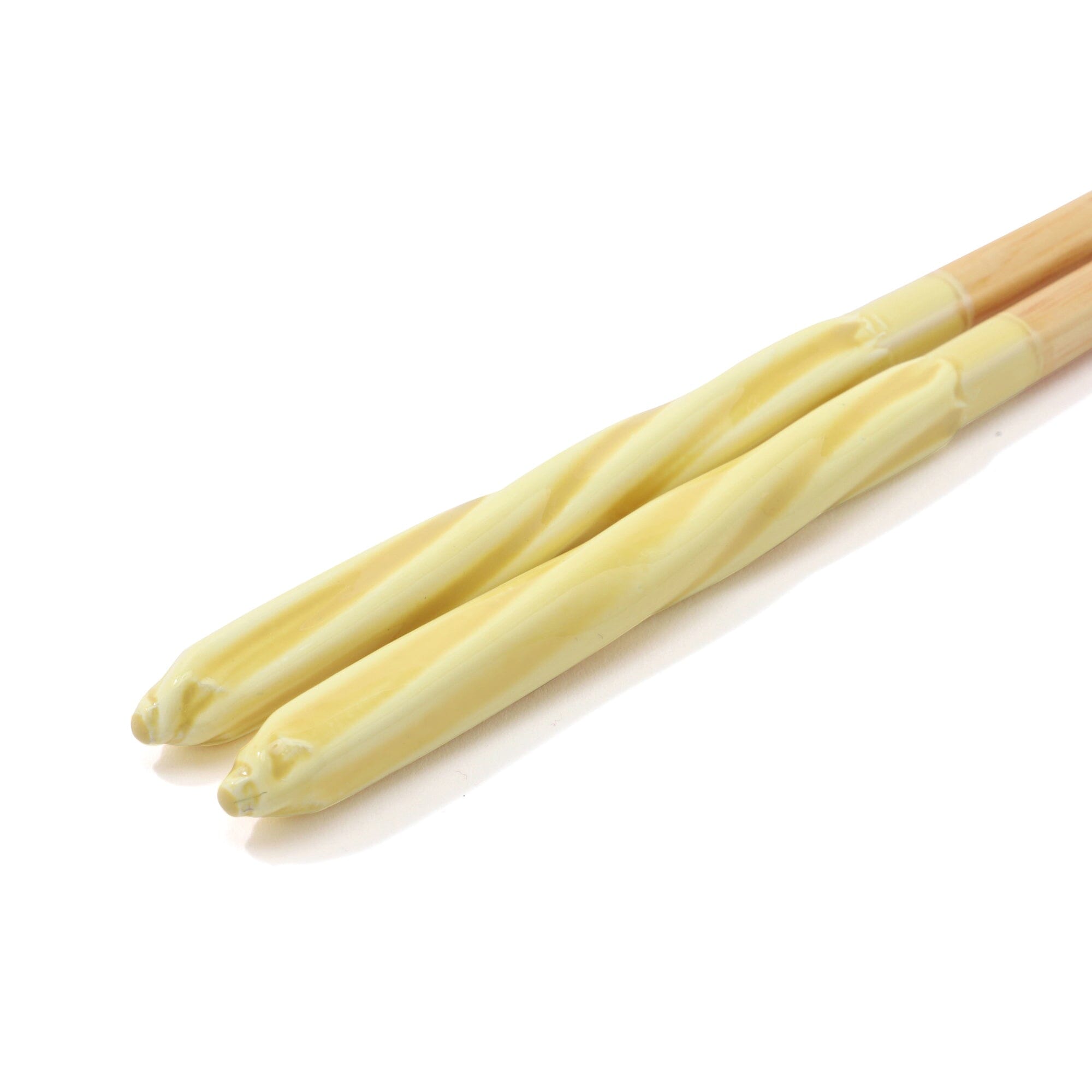 Stainless Steel Dishwasher Safe Chopsticks - Candy Yellow Color for Asian Cuisine, Sushi, Ramen & Home Dining