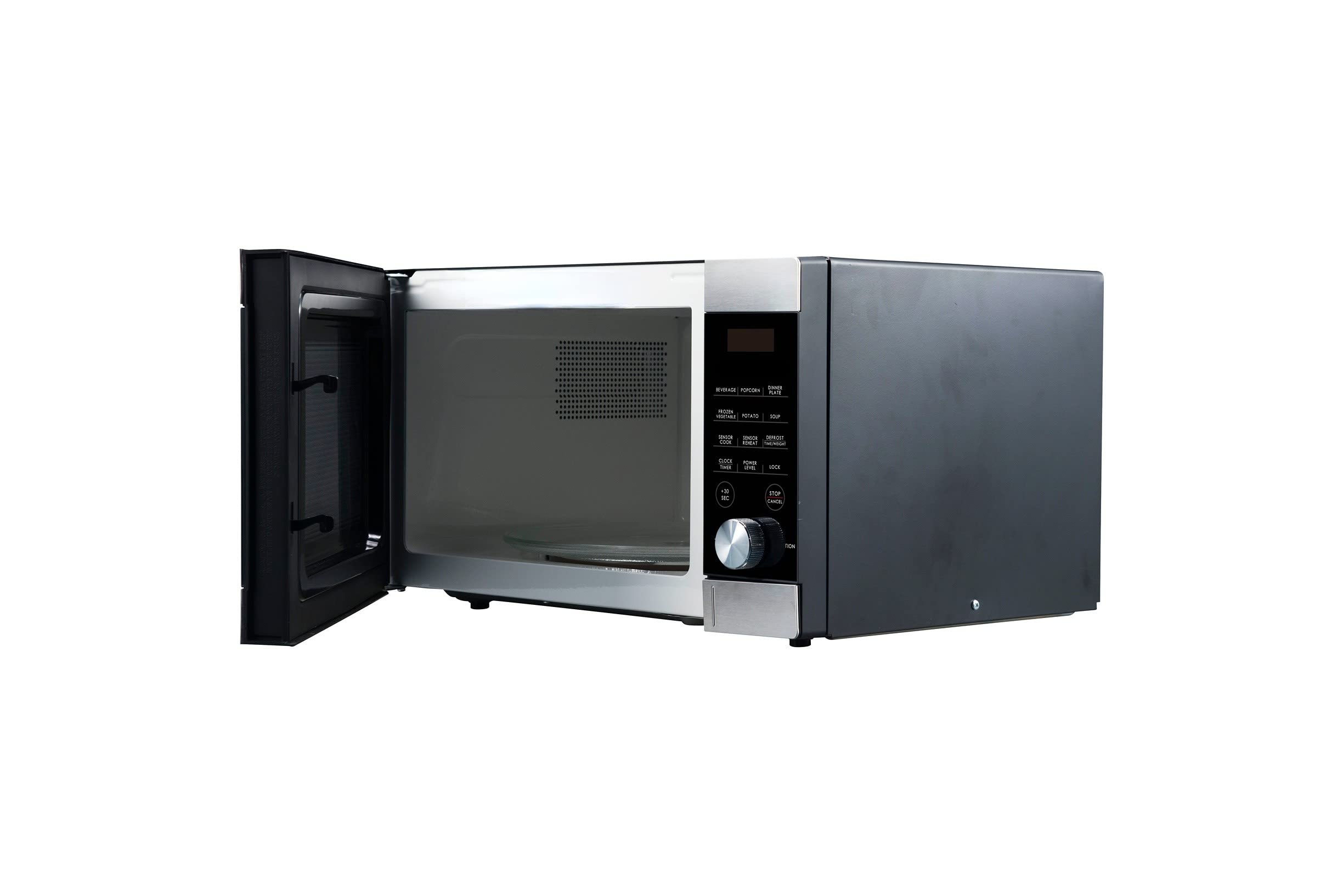 Express Wave 1.1 Cu ft Sensor Microwave Oven with Smart Cooking Technology - Stainless Steel - Perfect for Small Kitchens, Dorms & Apartments