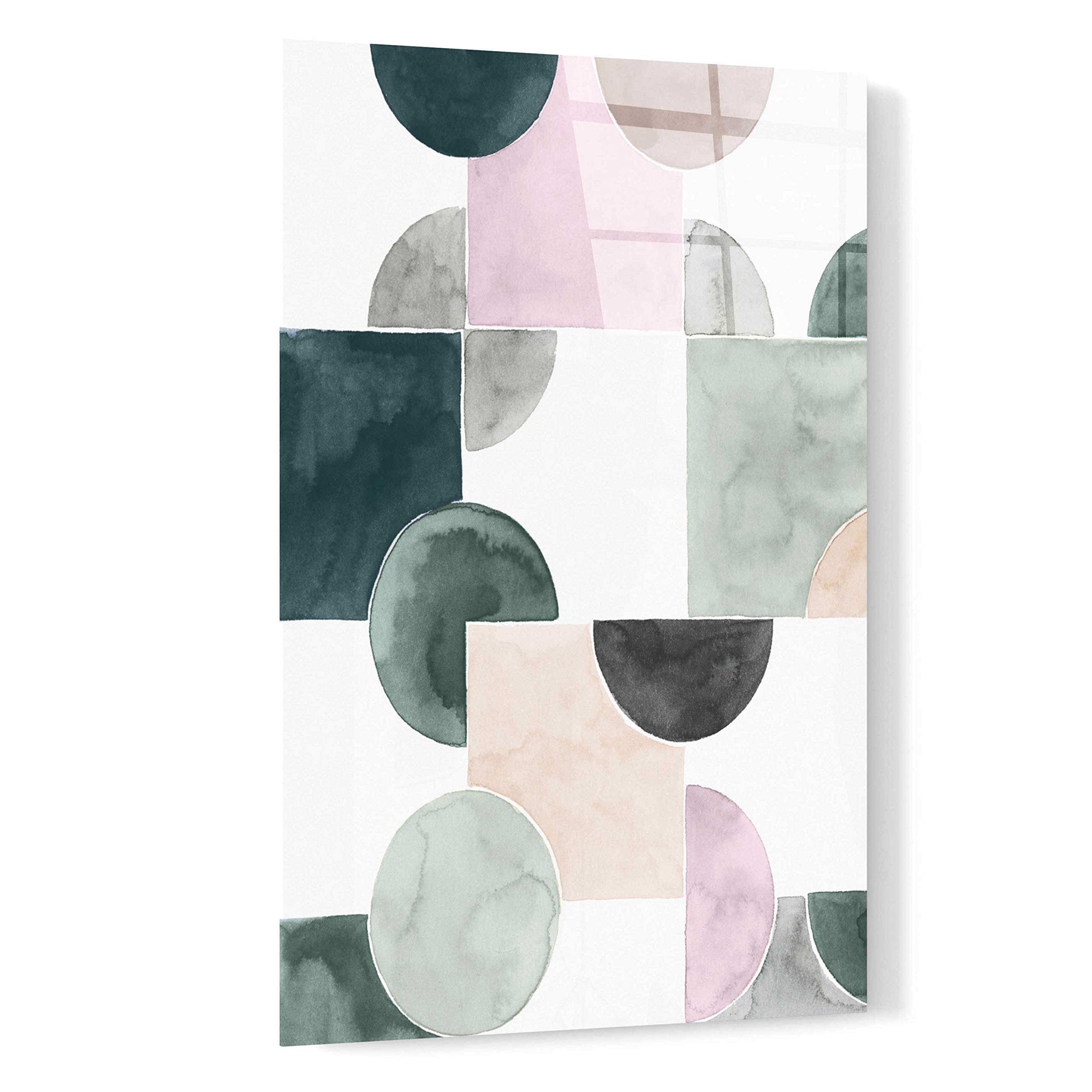 Grace Popp 'Muted Mystery IV' Acrylic Wall Art - 16x24 Inch Modern Abstract Painting for Living Room, Bedroom & Office Decor
