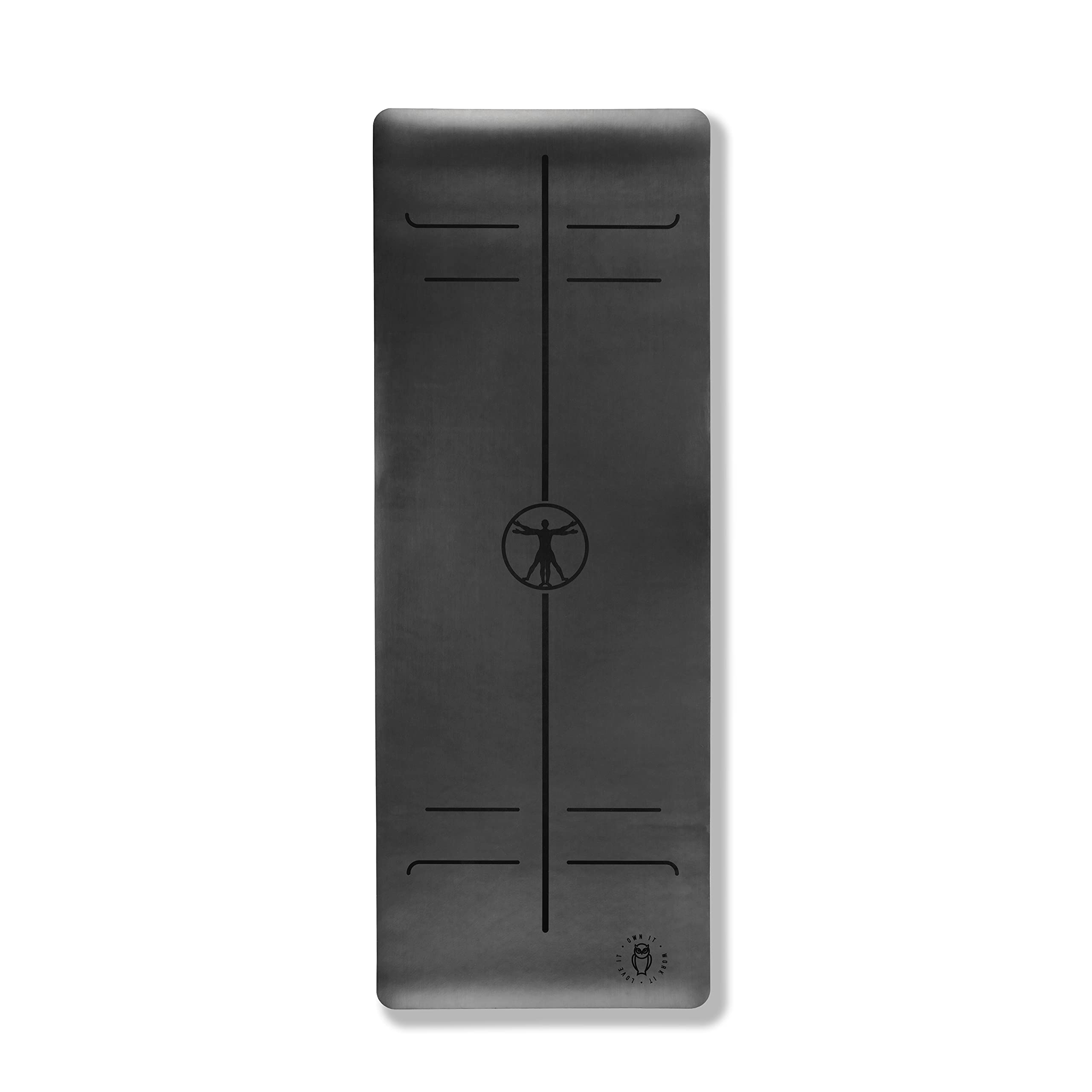 Extra Thick 6mm Eco-Friendly Natural Rubber Yoga Mat for Fitness, Pilates & Meditation - Non-Slip Grip, Enhanced Cushioning for Stability & Comfort, Includes 2 Carry Straps for Home & Studio Use