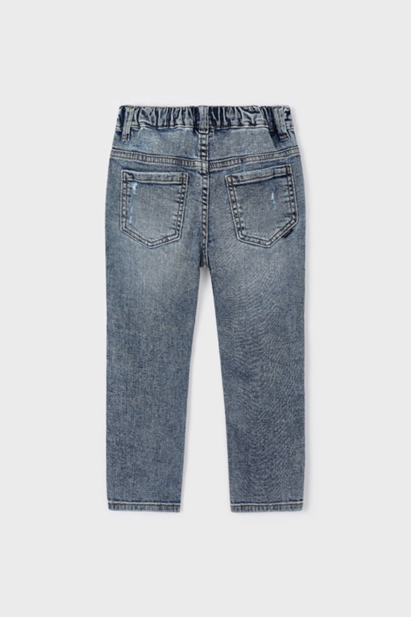 **Distressed Blue Ripped Denim Cargo Pants for Toddler Boys - Stylish & Durable Playwear for Outdoor Adventures & Casual Wear**