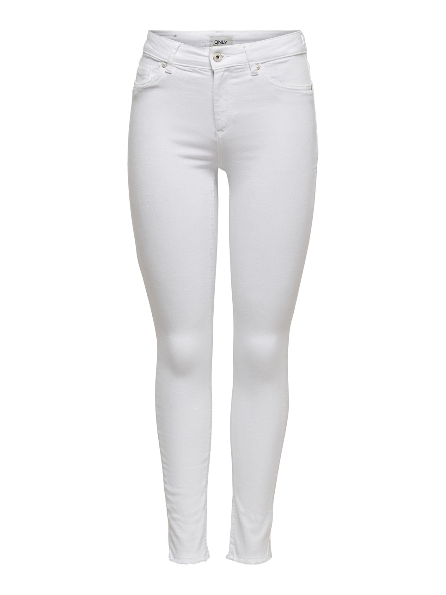 ONLY Women's High Waist Skinny Jeans - ONLBLUSH Medium Rise Stretch Denim Pants for Casual & Night Out | Slim Fit Comfortable Jeans for Everyday Wear