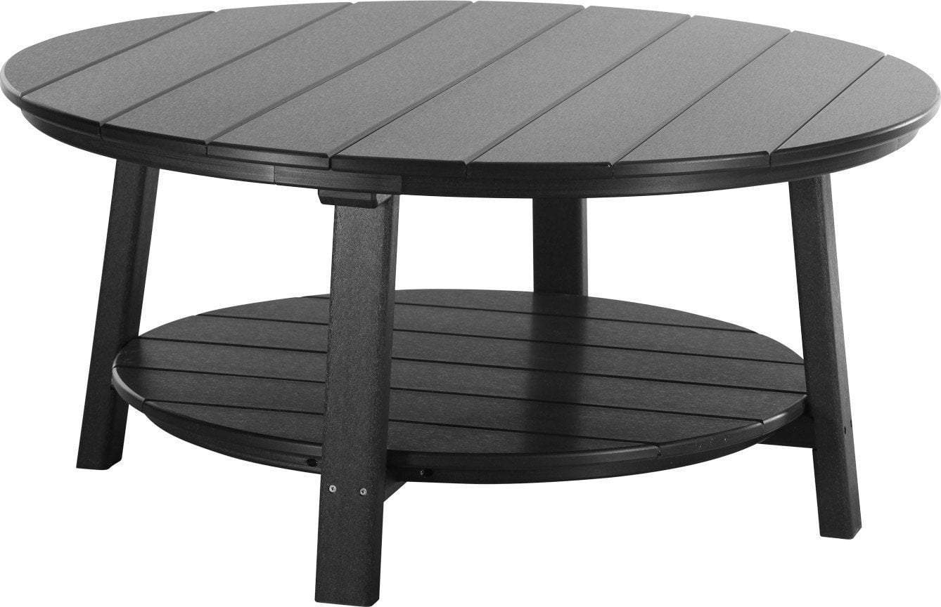 LuxCraft Recycled Plastic Deluxe Outdoor Conversation Table with Cup Holder - Perfect for Patio, Garden, and Backyard Relaxation