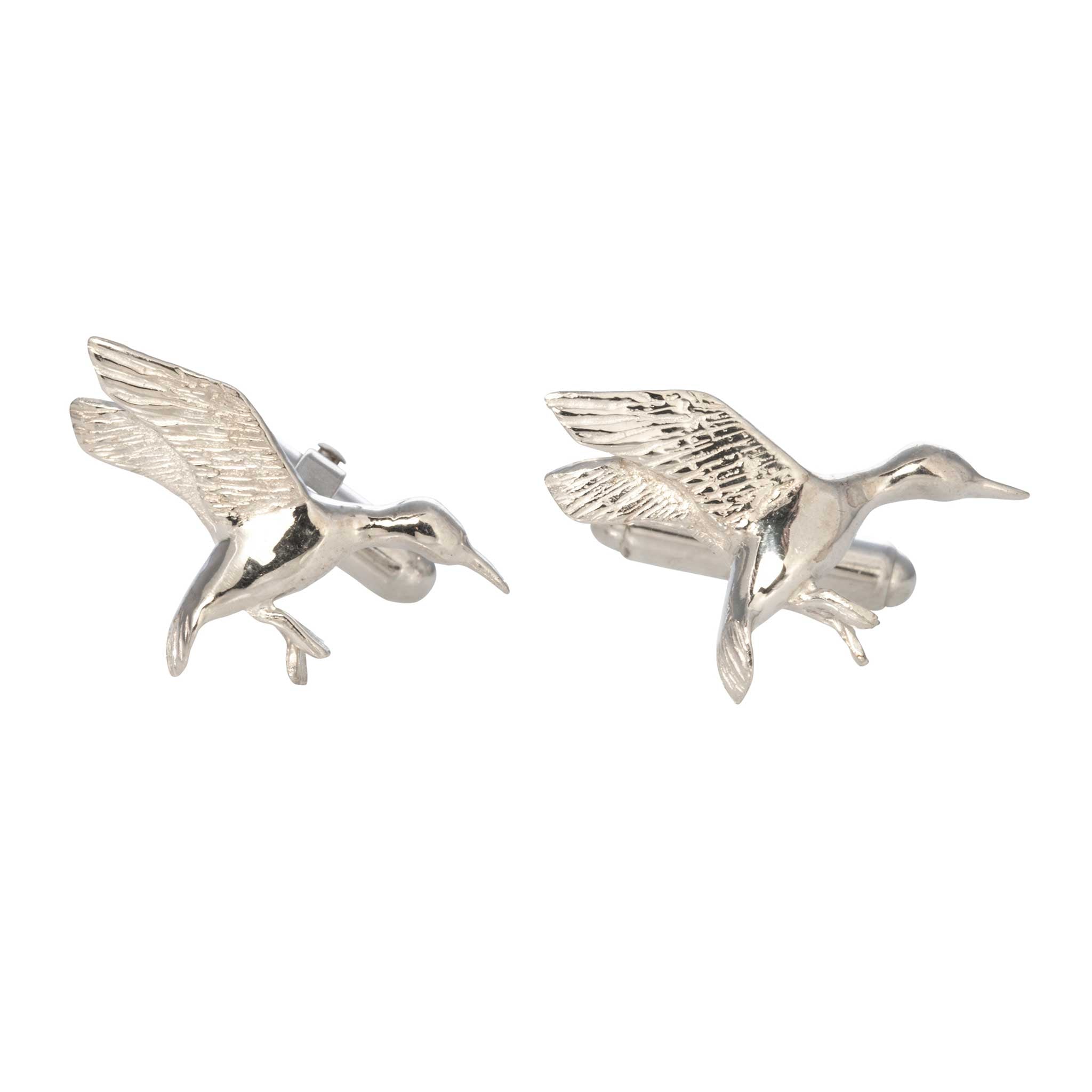 Sterling Silver Duck Cufflinks for Men - Elegant Animal Jewelry Gift for Weddings, Business & Formal Occasions