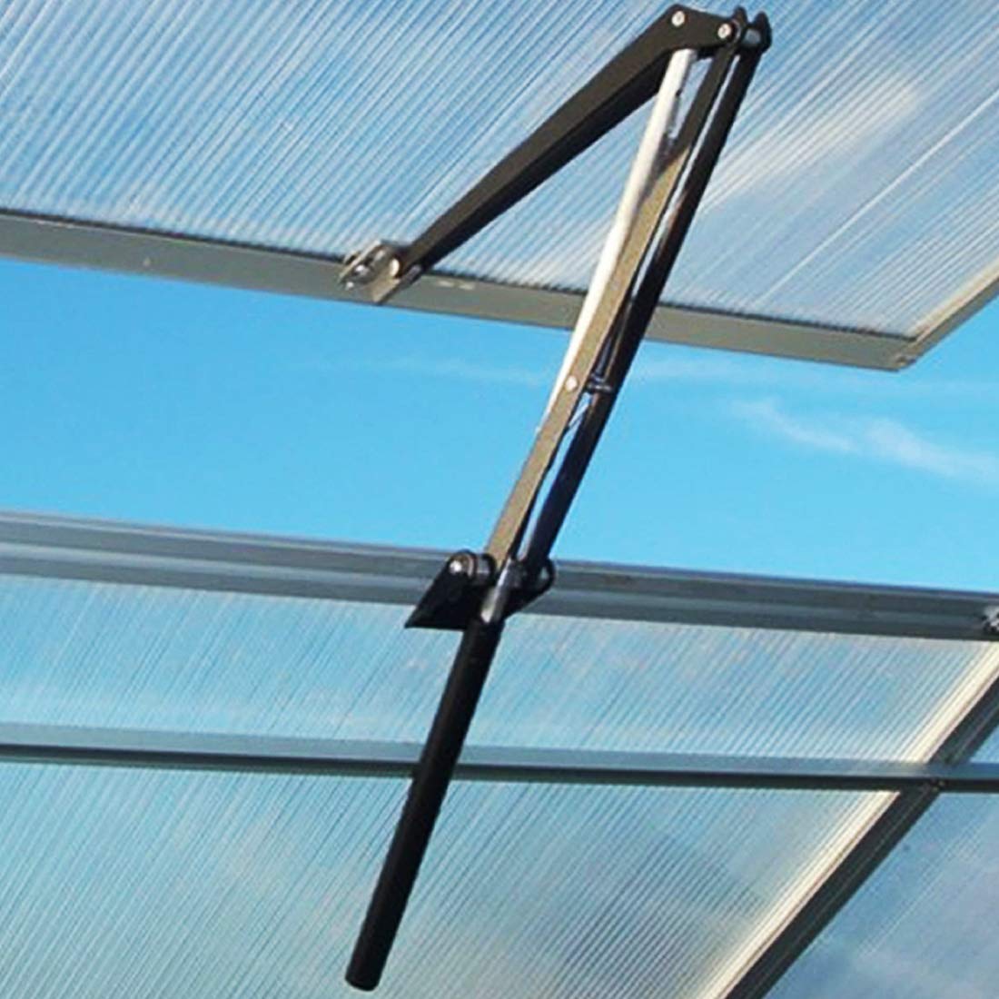 Solar Powered Automatic Greenhouse Window Opener - Heat Sensitive Ventilation Kit for Greenhouses & Hothouses (15 lbs Lift Capacity) - Perfect for Temperature Control in Home Gardens, Commercial Greenhouses & Plant Nurseries