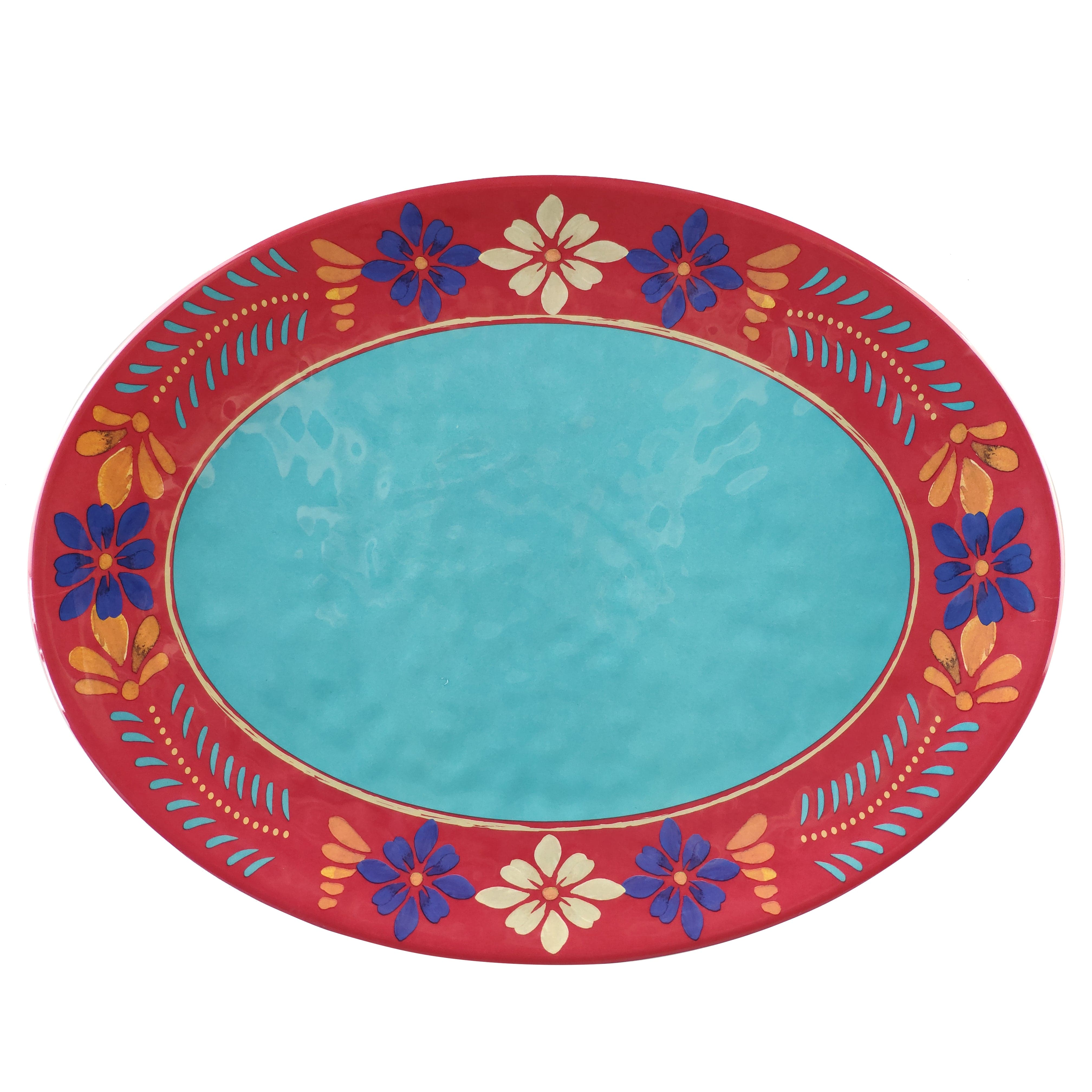Bonita Melamine Serving Platter - Durable & Stylish Dish for Parties, Picnics & Outdoor Dining | Perfect for Entertaining Guests & Family Gatherings