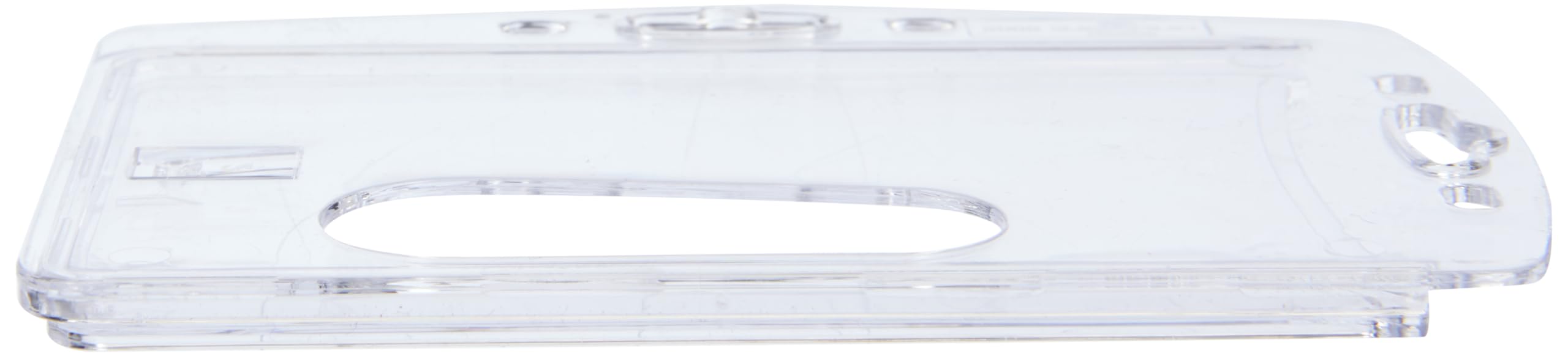 Durable Clear ID Card Holder - Vertical & Horizontal Orientation (0.20x4x2.75 Inch) for Business, School & Security Badges | Office, Campus & Workplace Essentials