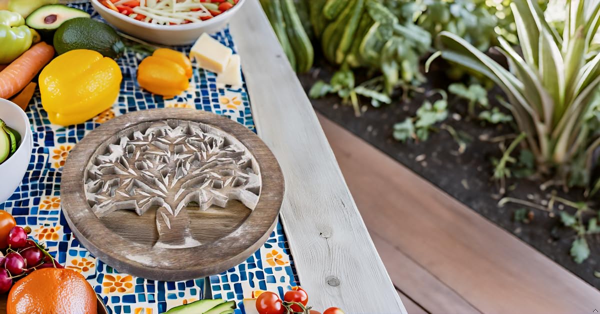 Handmade Wooden Trivet for Hot Dishes - Heat Resistant Kitchen & Dining Decor for Home Use