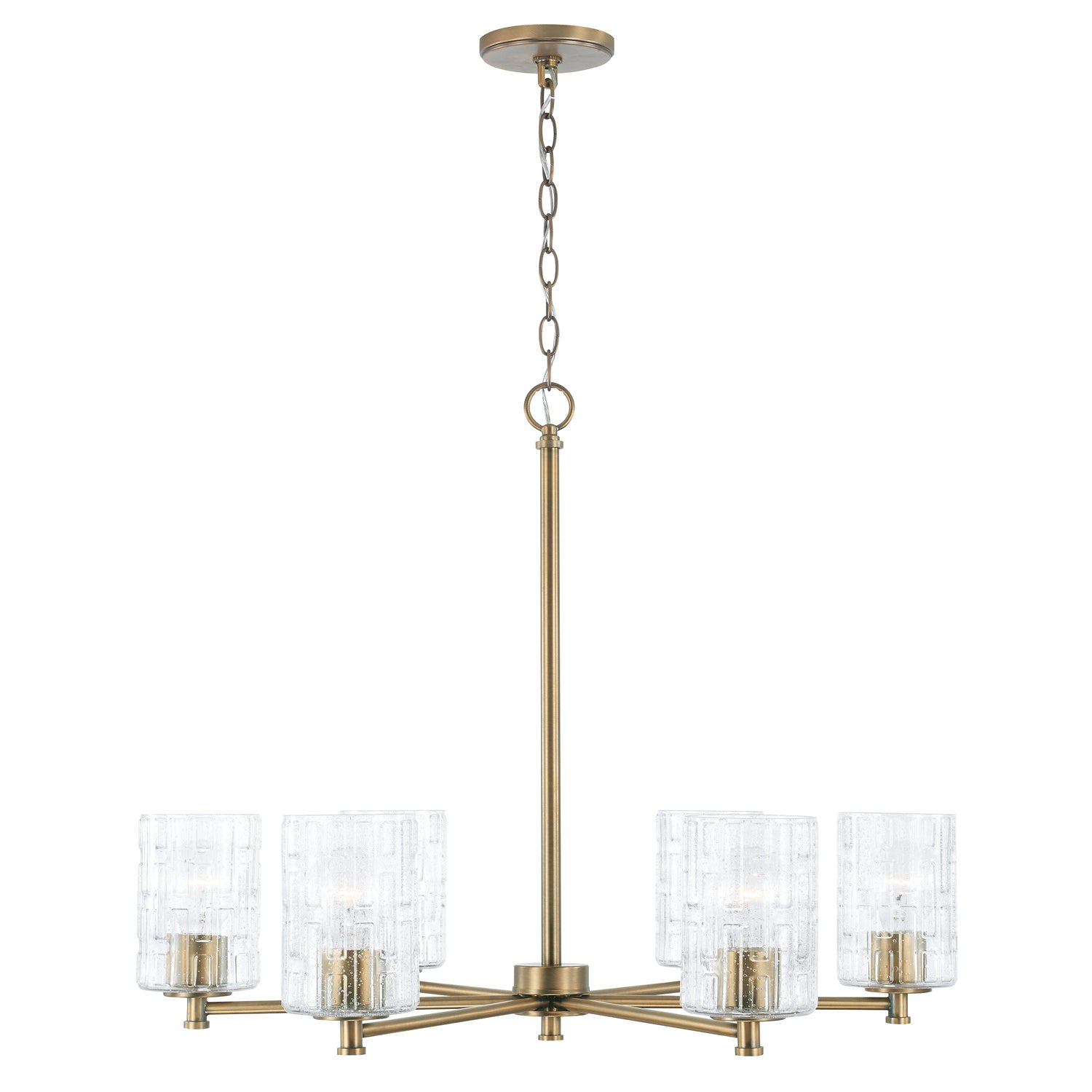 Capital Lighting Six Light Chandelier - Elegant Crystal Ceiling Fixture for Dining Room, Living Room & Bedroom | Perfect for Home Decor & Modern Interior Design