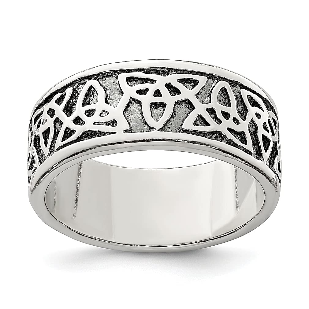 925 Sterling Silver Irish Claddagh Celtic Knot Band Ring for Men - Classic Wedding Ring, Father's Day Gift, Anniversary Jewelry - Perfect for Engagements, Weddings, and Special Occasions