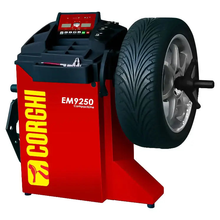 Corghi EM9250 CompactLine Wheel Balancer - Professional Tire Balancing Machine for Auto Shops & Garages - Perfect for Cars, Trucks & Motorcycles