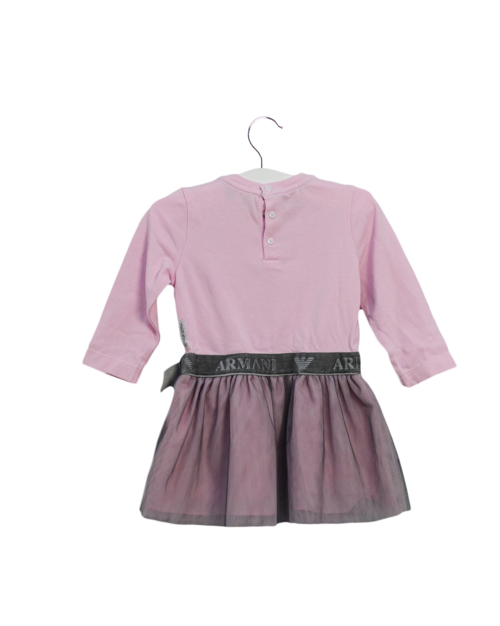 Armani Long Sleeve Baby Dress for Girls 6 Months - Elegant and Comfortable Outfit for Special Occasions, Photoshoots, and Family Gatherings