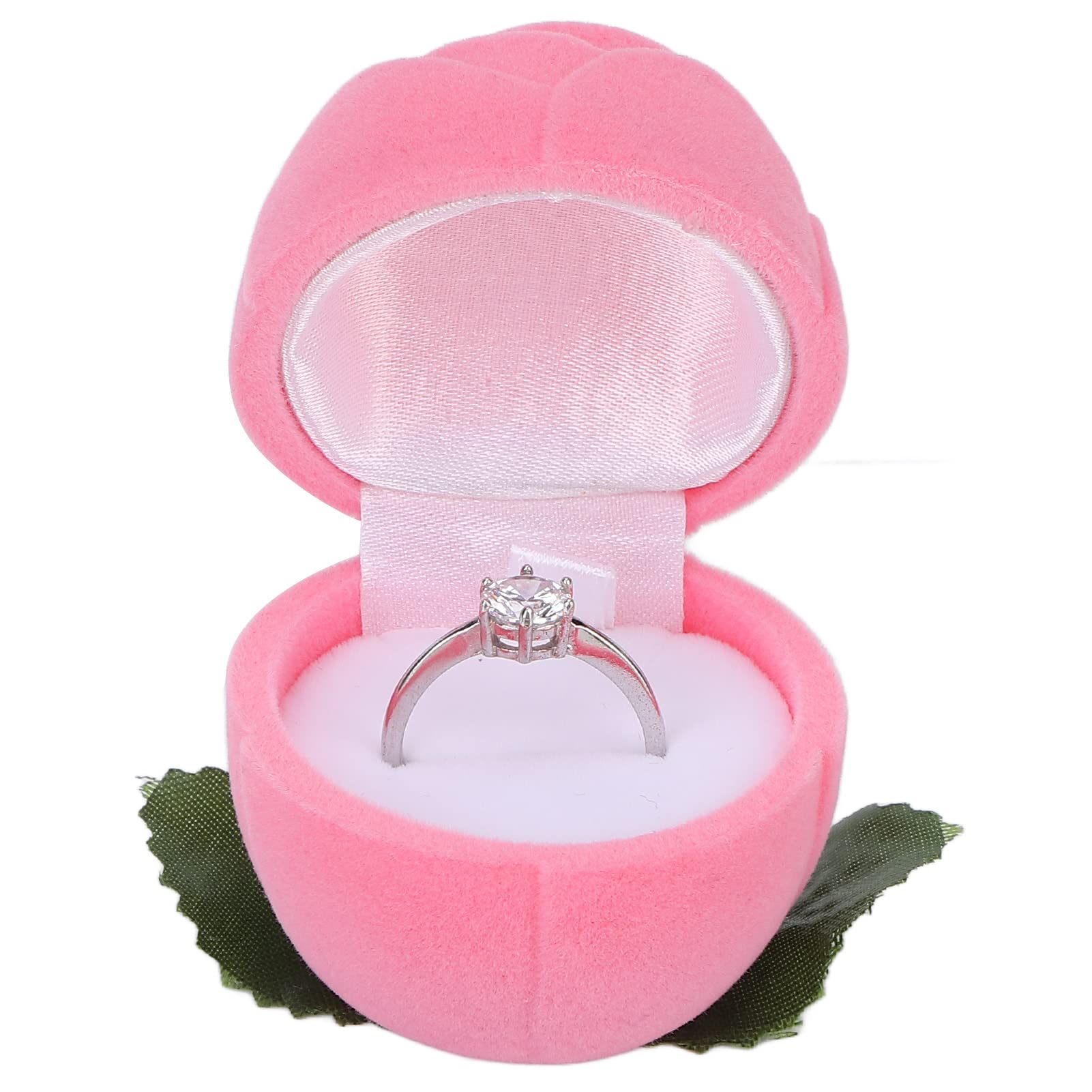 Rose Ring Box - Lightweight Portable Jewelry Case for Engagement, Wedding & Travel | Elegant Gift Box for Rings & Earrings | Perfect for Proposals, Ceremonies & Special Occasions