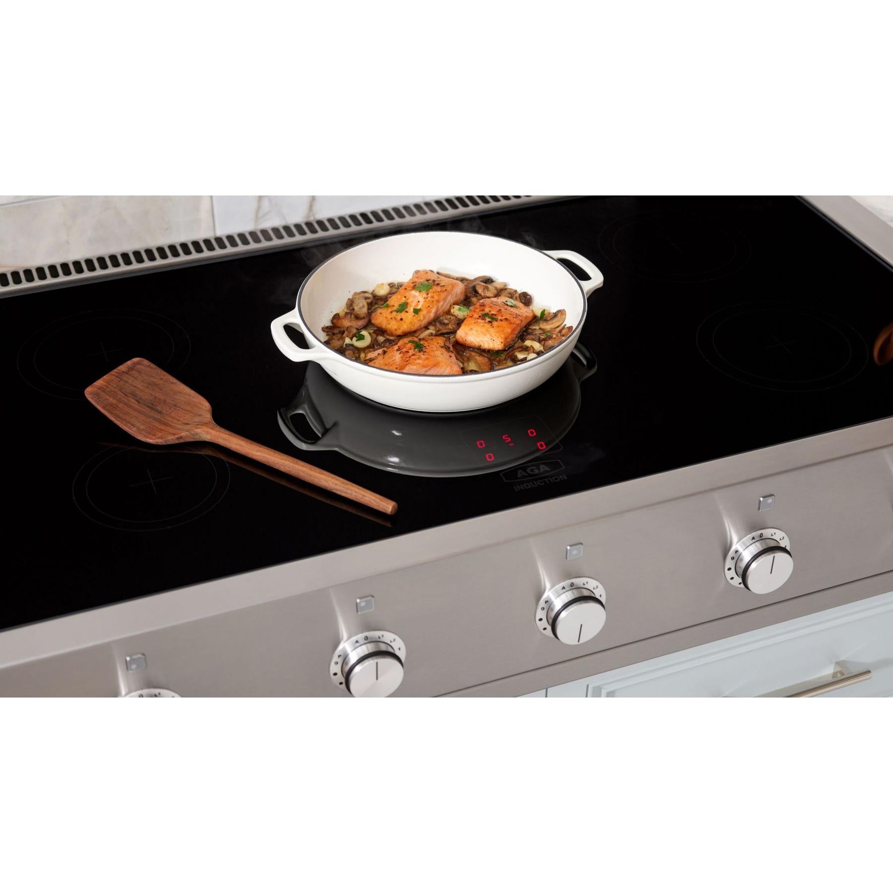 AGA AMC36INRTSS 36-Inch Built-In Induction Cooktop with Stainless Steel Finish - Perfect for Modern Kitchens & Professional Cooking