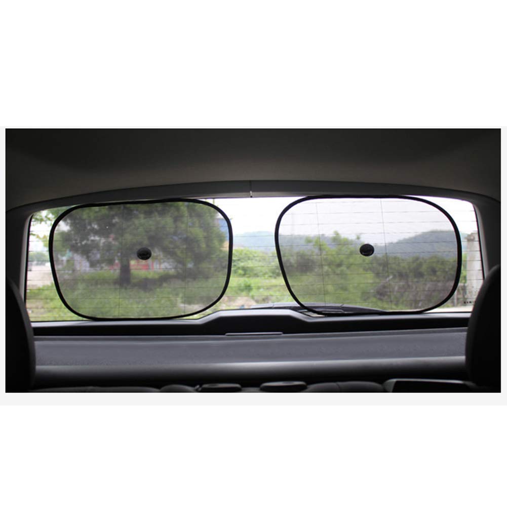 2PCS Universal Car Window Sun Shade - Breathable Mesh UV Protection for Baby & Kids (44cm×36cm) | Blocks Sun Glare & Heat | Perfect for Road Trips, Summer Driving & Child Safety