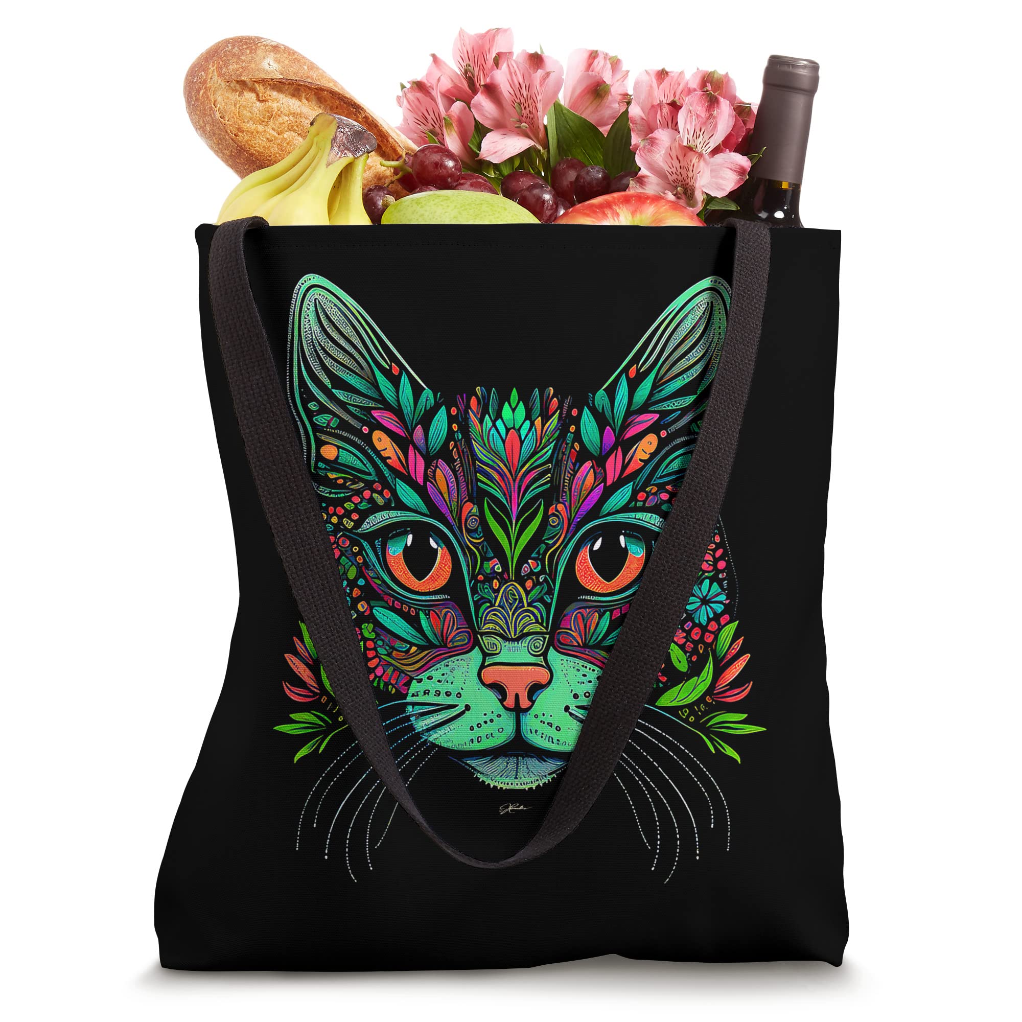 JCombs: Stylish & Durable Cat-Themed Tote Bag for Women - Perfect for Grocery Shopping, Beach Trips & Everyday Use