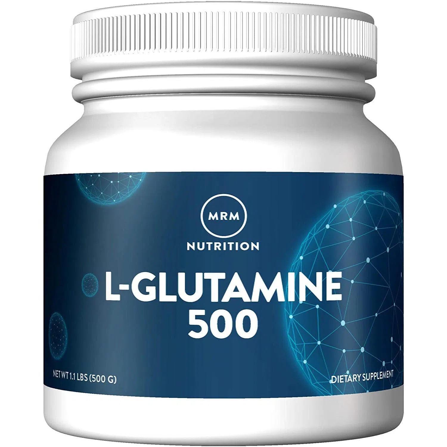 MRM L-Glutamine 500g Powder - Pure Amino Acid Supplement for Muscle Recovery & Immune Support - Perfect for Post-Workout, Fitness Enthusiasts & Athletes
