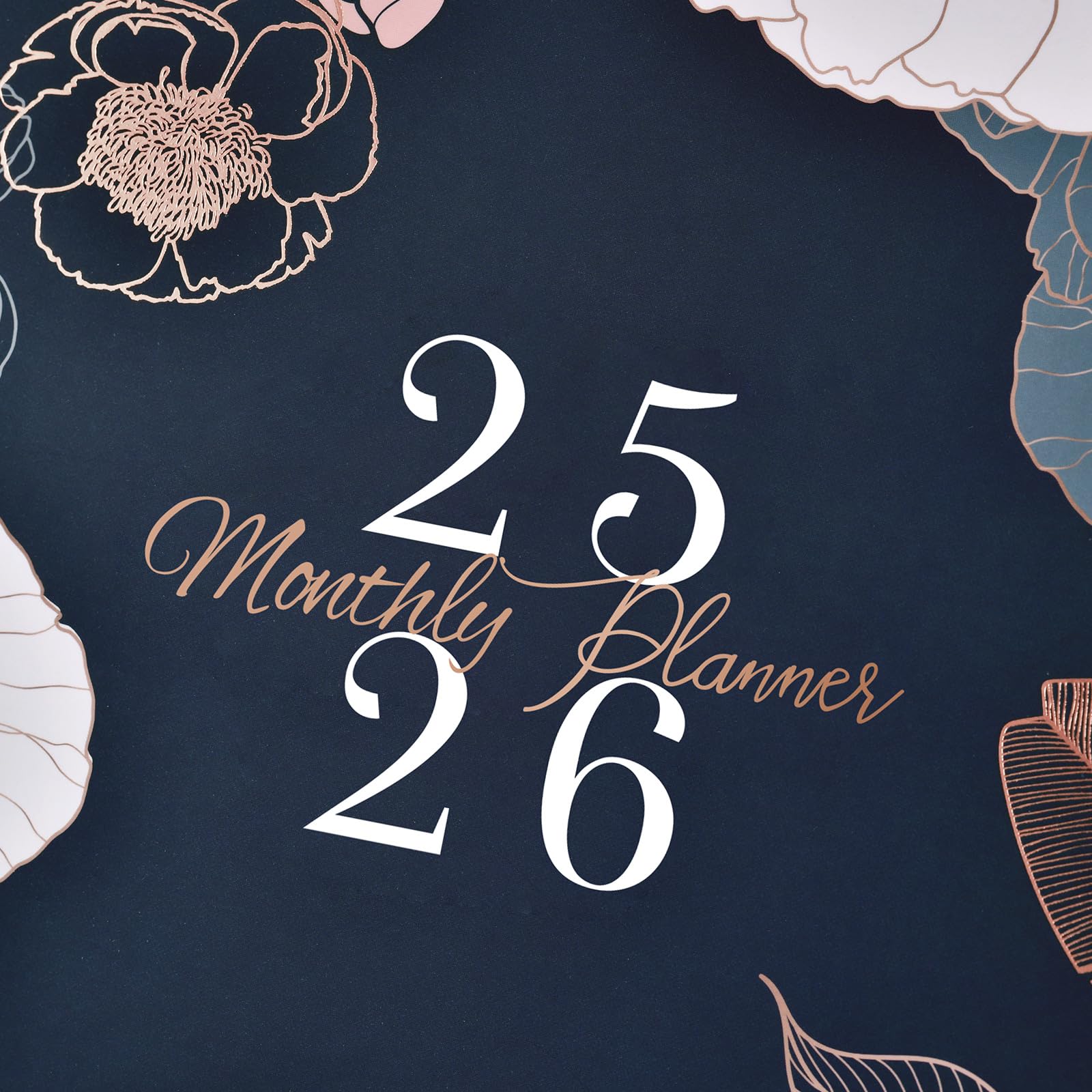 2025-2026 Monthly Planner Calendar | July 2025-December 2026 | 8.5 x 11 Inches | Floral Design with Back Pocket & Twin-Wire Binding | Perfect for Work, School & Personal Organization