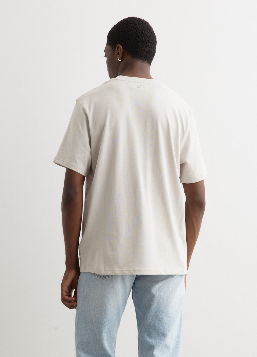 ADC Premium Embossed T-Shirt UTS025-726 - Soft Cotton White Tee for Men & Women - Perfect for Casual Wear, Gym, and Everyday Outfits