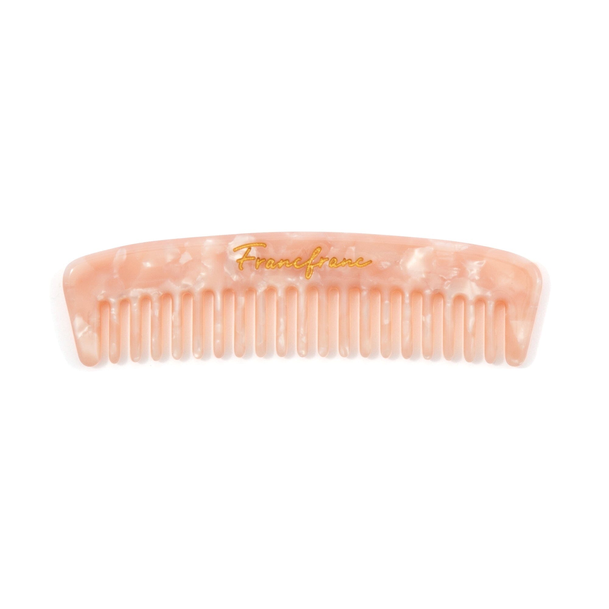 Compact Comb with Pouch - Pink Travel Hairbrush for Women & Men, Portable Pocket Comb for On-the-Go Styling, Purse, Gym Bag, or Travel Essentials