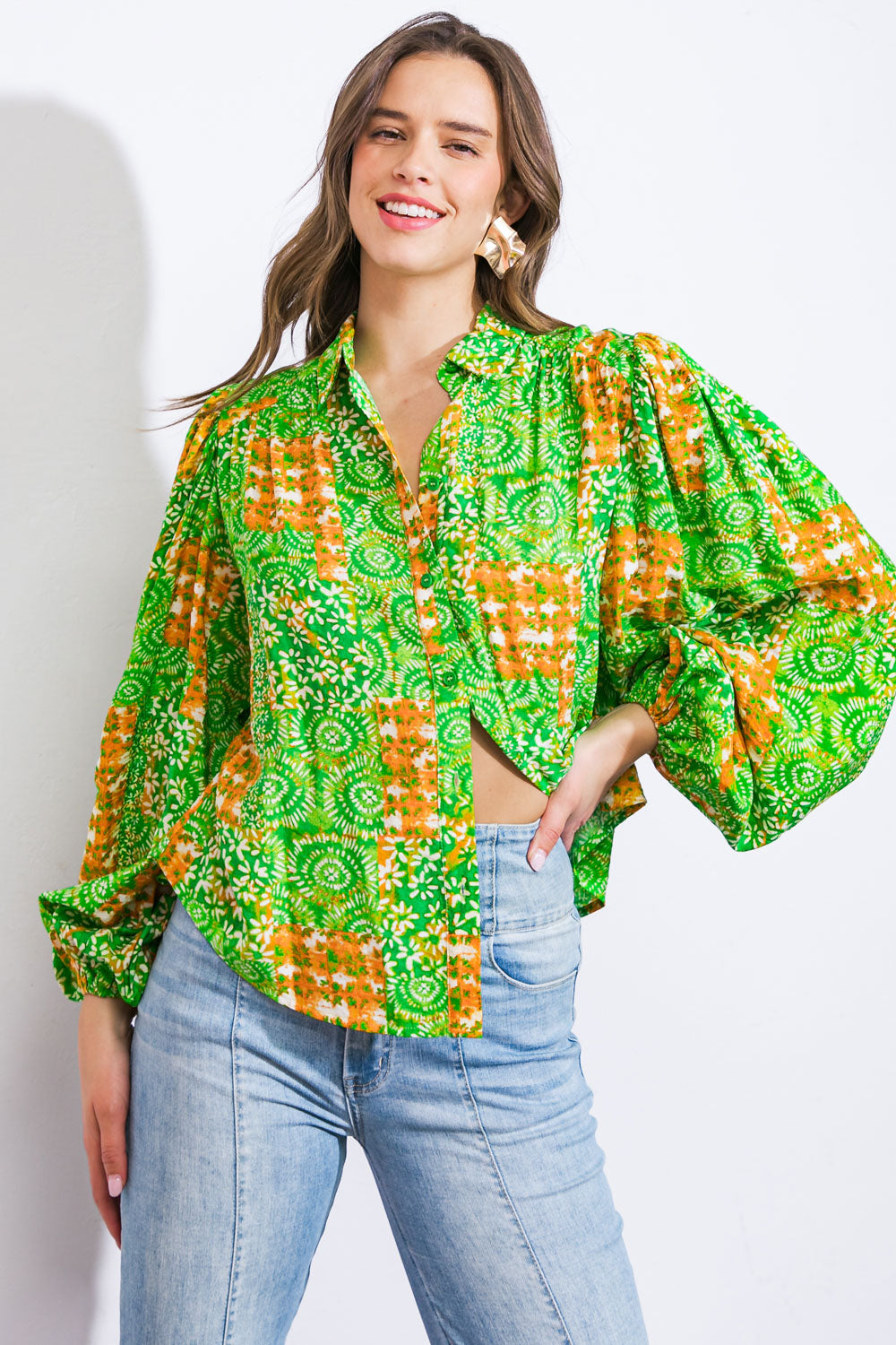 ALL OF MY LOVE Woven Top - Women's Stylish Casual Blouse for Everyday Wear | Perfect for Office, Date Night & Weekend Outfits