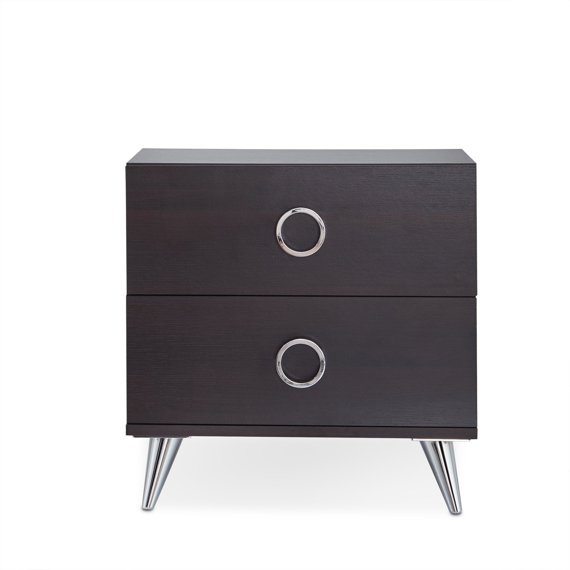HABITRIO Nightstand with 2 Drawers - Solid Wood Side Table for Bedroom & Living Room