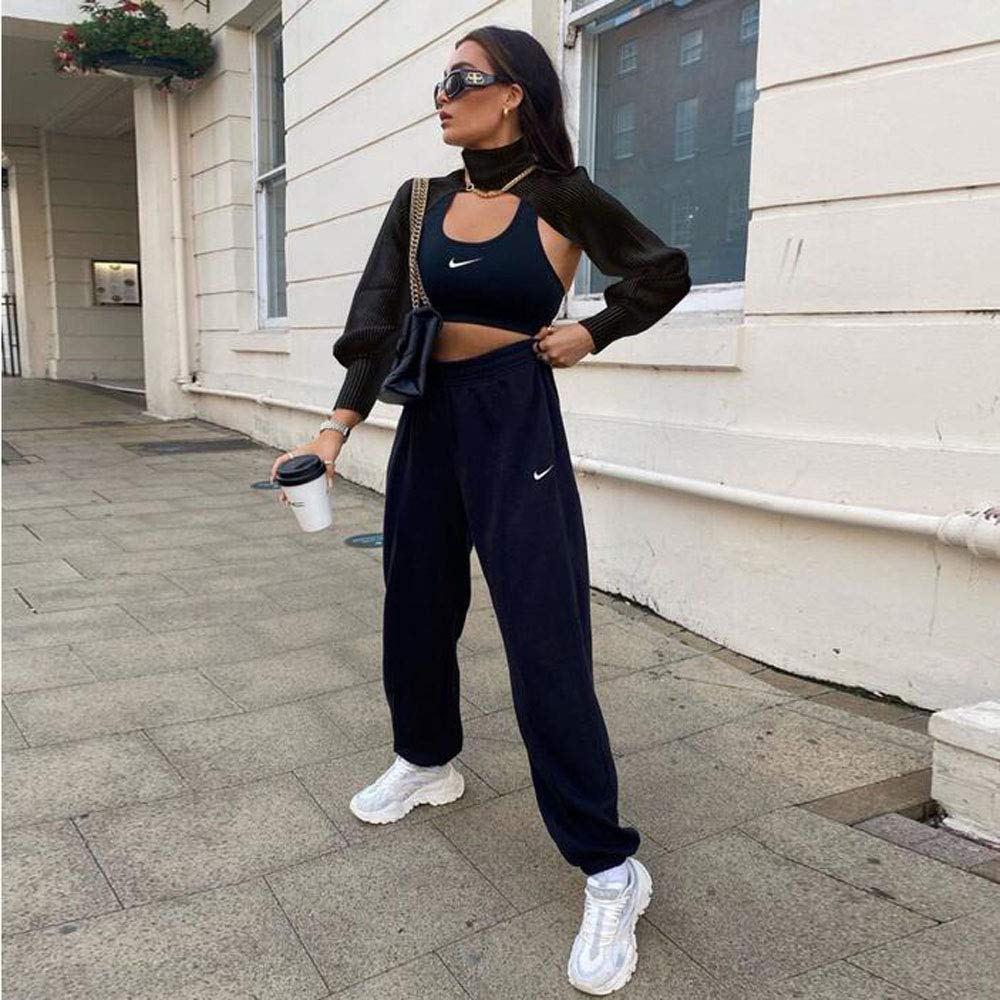 Sexy Women's Turtleneck Long Sleeve Crop Sweater - Backless Chic Cut Out Open Front Cropped Jumper for Party, Date Night & Casual Outfits