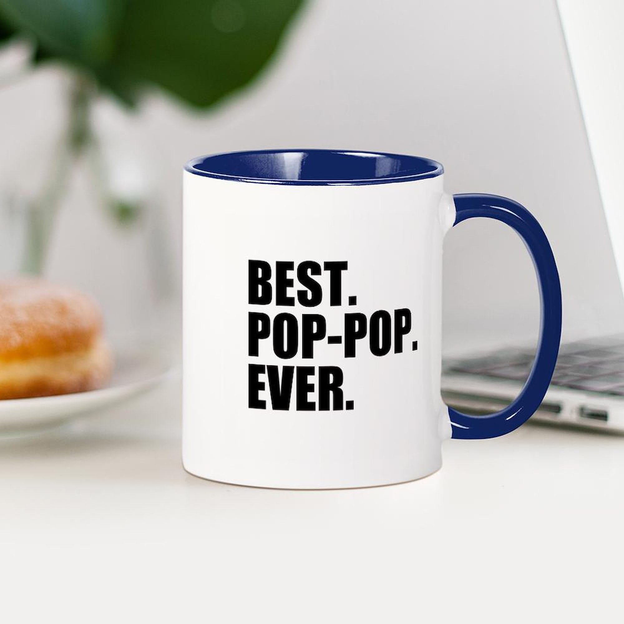 Best Pop Pop Ever 11 oz (325 ml) Ceramic Coffee Mug - Funny Novelty Gift for Dad, Mom, Friends | Perfect for Home, Office, Gifts & Coffee Lovers
