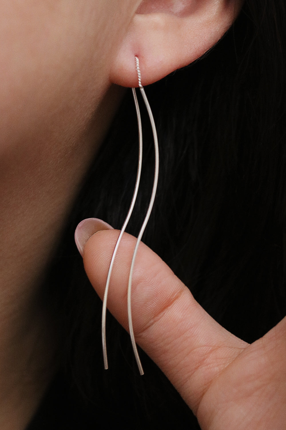 Flow Drop Long Threader Earrings for Women - Dainty Boho Chic Jewelry for Everyday Wear & Special Occasions