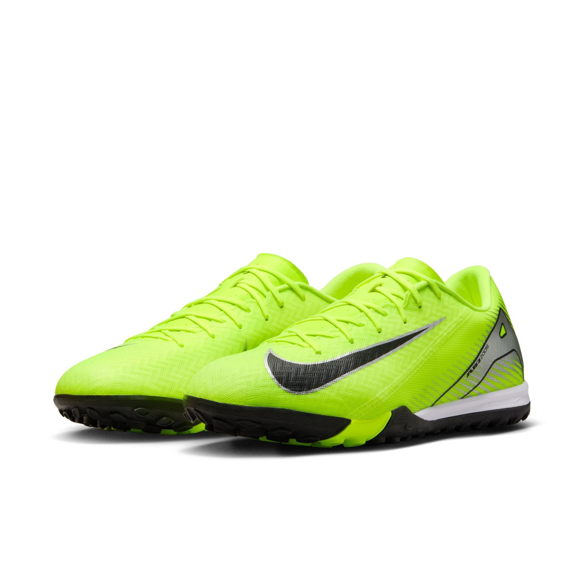 Nike Mercurial Vapor 16 Academy TF Turf Soccer Shoes for Men - Volt/Black - Lightweight Football Cleats for Artificial Grass - Perfect for Training & Matches