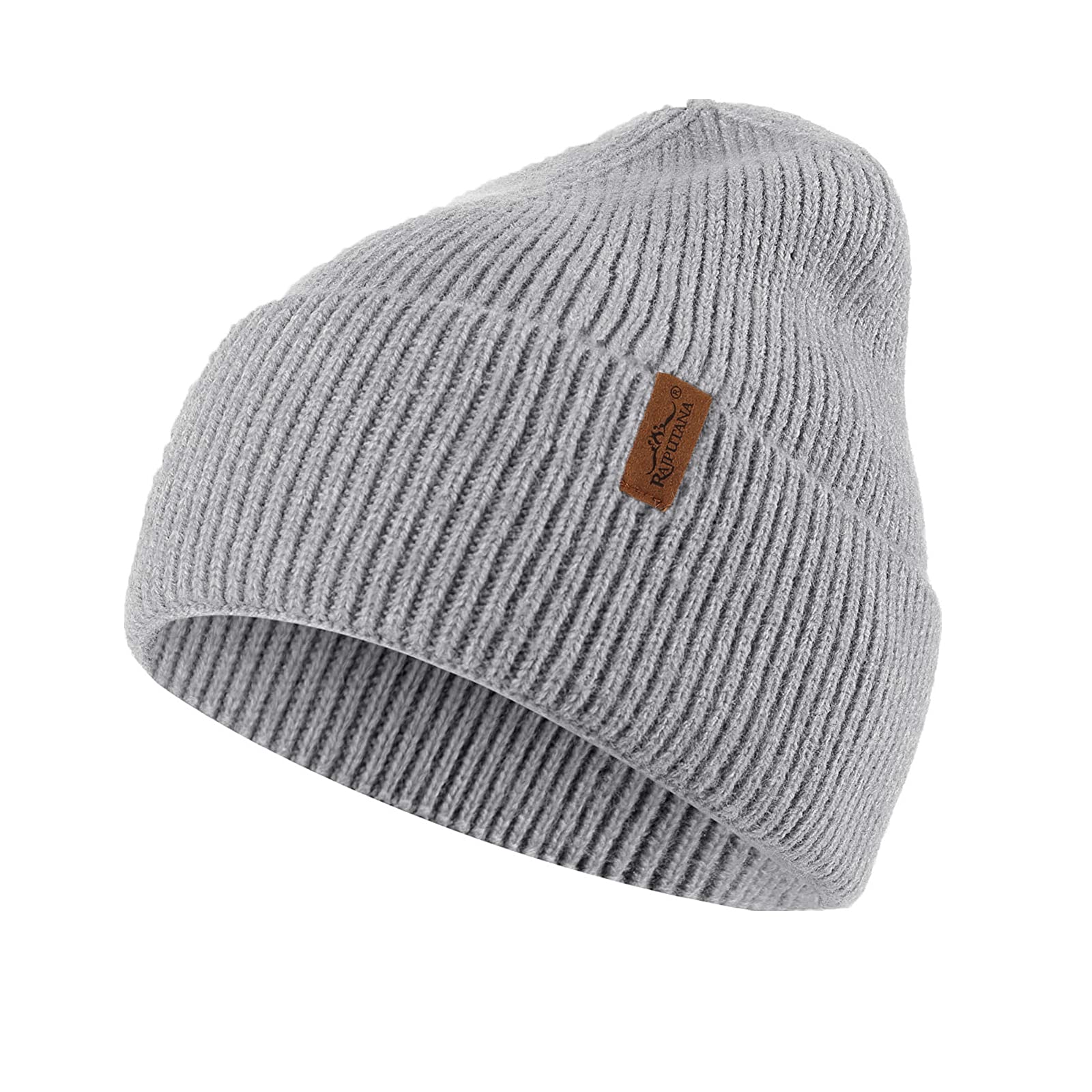 Rajputana Thicken Unisex Knit Winter Beanie Hats for Men & Women - Warm Fleece Lined Skull Cap for Cold Weather, Outdoor Activities & Snow Sports