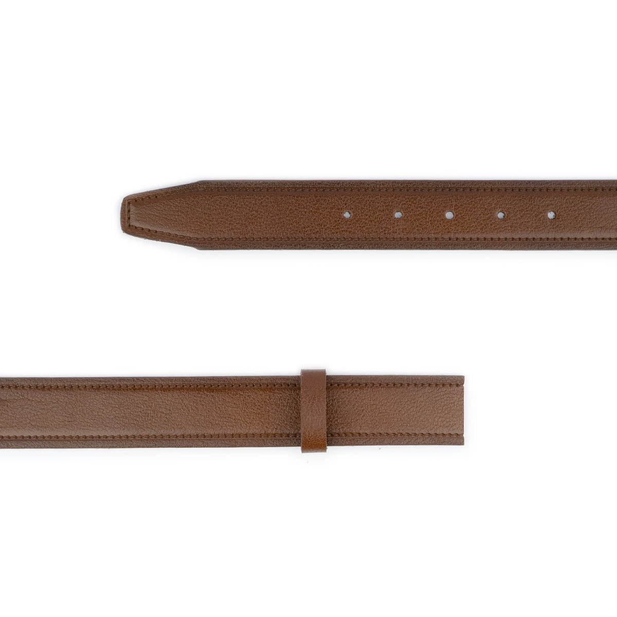 Genuine Medium Brown Leather Belt Strap Replacement for Cartier Men's Buckle | Classic Dress Belt for Business, Office & Formal Occasions