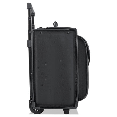 Durable Black Rolling Catalog Case for 16