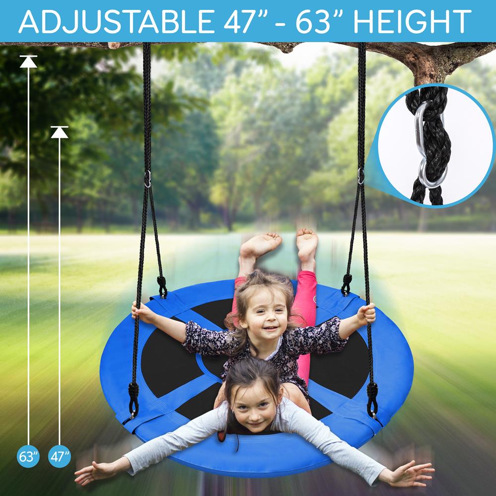 Kids Hanging Swing Seat - Indoor/Outdoor Play Swing for Toddlers & Children - Perfect for Backyard, Playroom, and Playground Fun