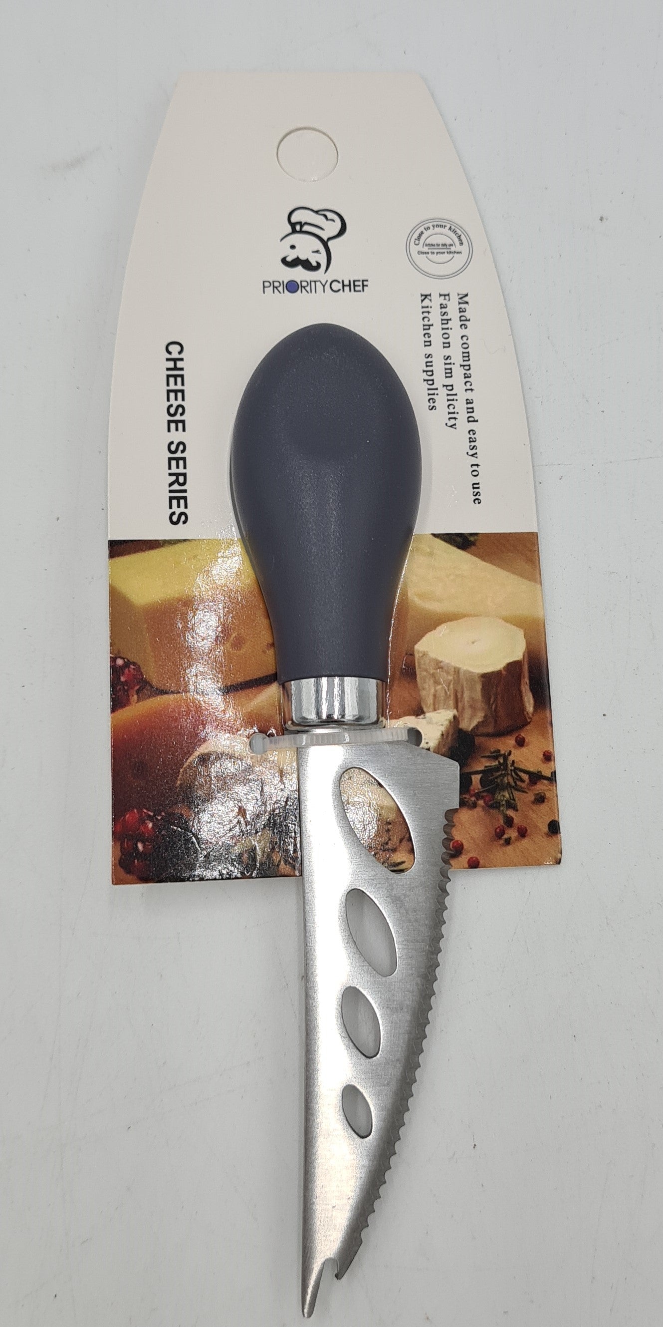 5.5x0.75 Inch Stainless Steel Cheese Knife - 1 Piece Sharp Kitchen Knife for Cheese Boards, Charcuterie & Party Serving