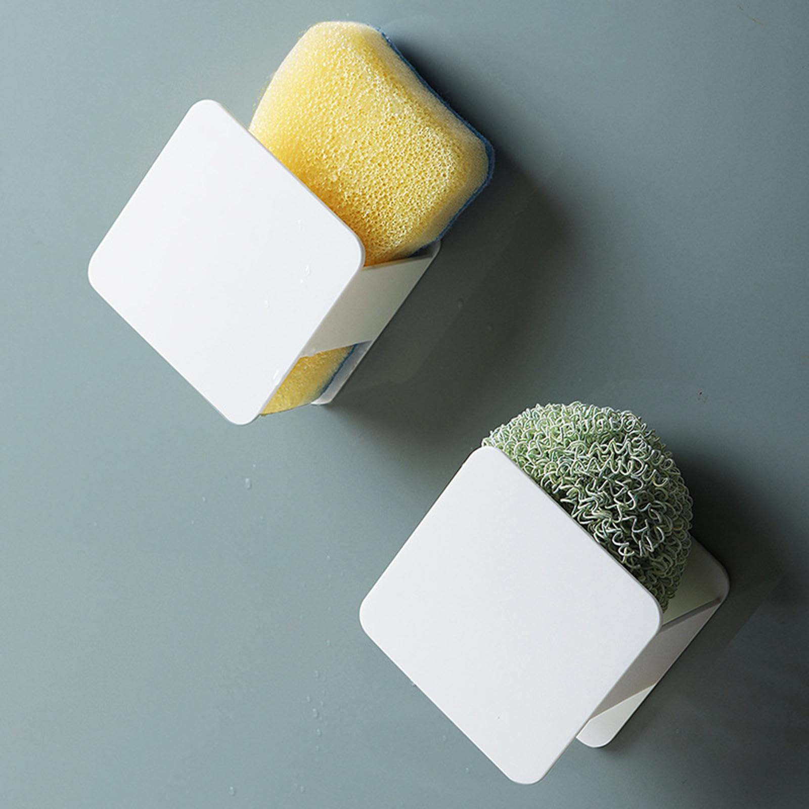 CALANDIS® Durable Kitchen Sink Sponge Holder - Rustproof Dish Sponge Organizer for Bathroom & Kitchen Sink | Perfect for Scrubbing Dishes, Washing Utensils & Keeping Countertops Dry