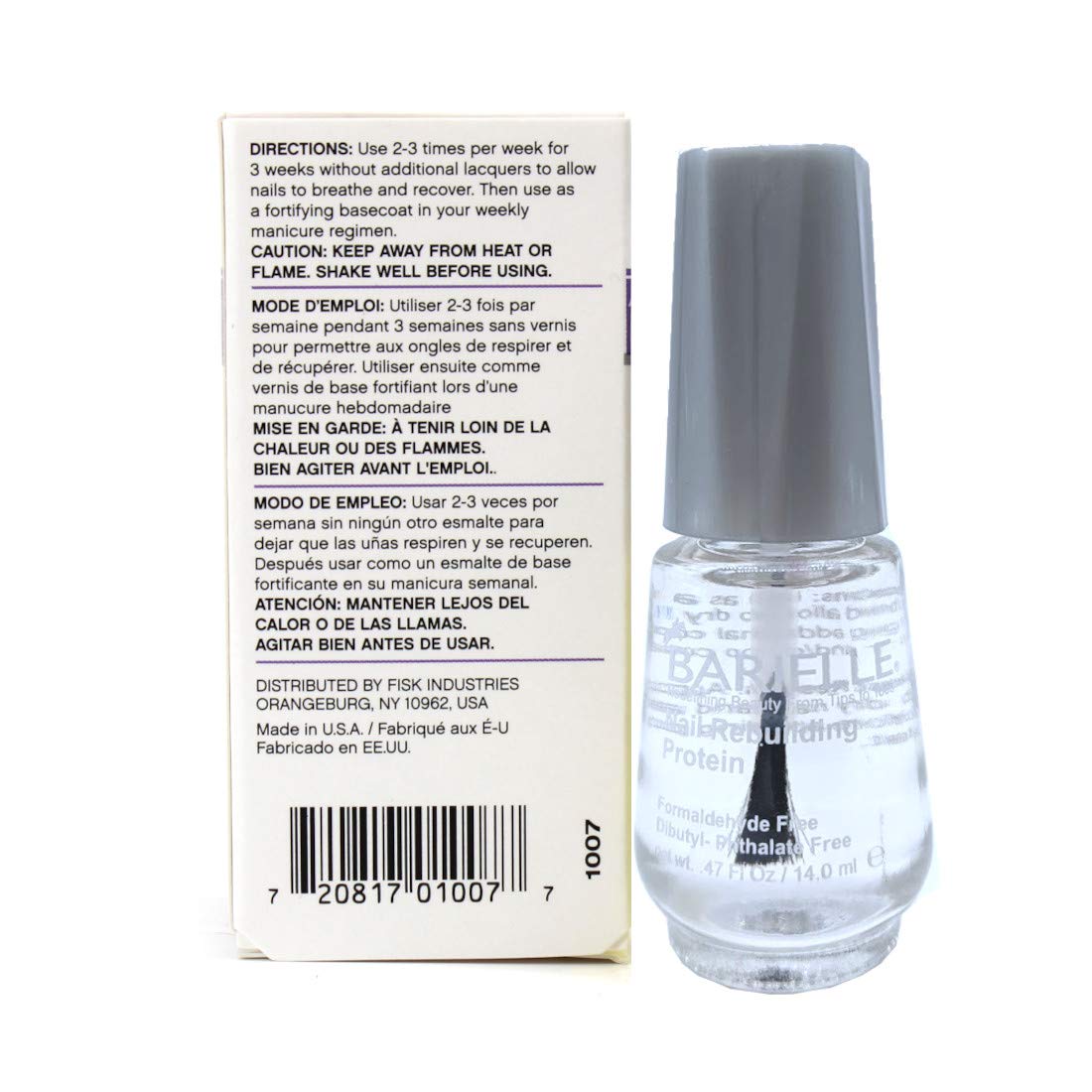 Barielle Nail Rebuilding Protein Treatment - 0.5 oz | Strengthens & Repairs Weak, Damaged Nails | Perfect for Manicures & Nail Care Routine