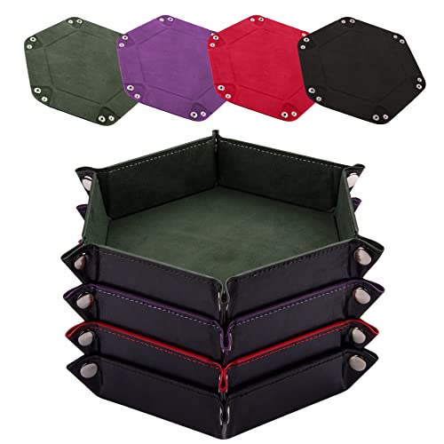 Dark Green, Violet, Red, Black