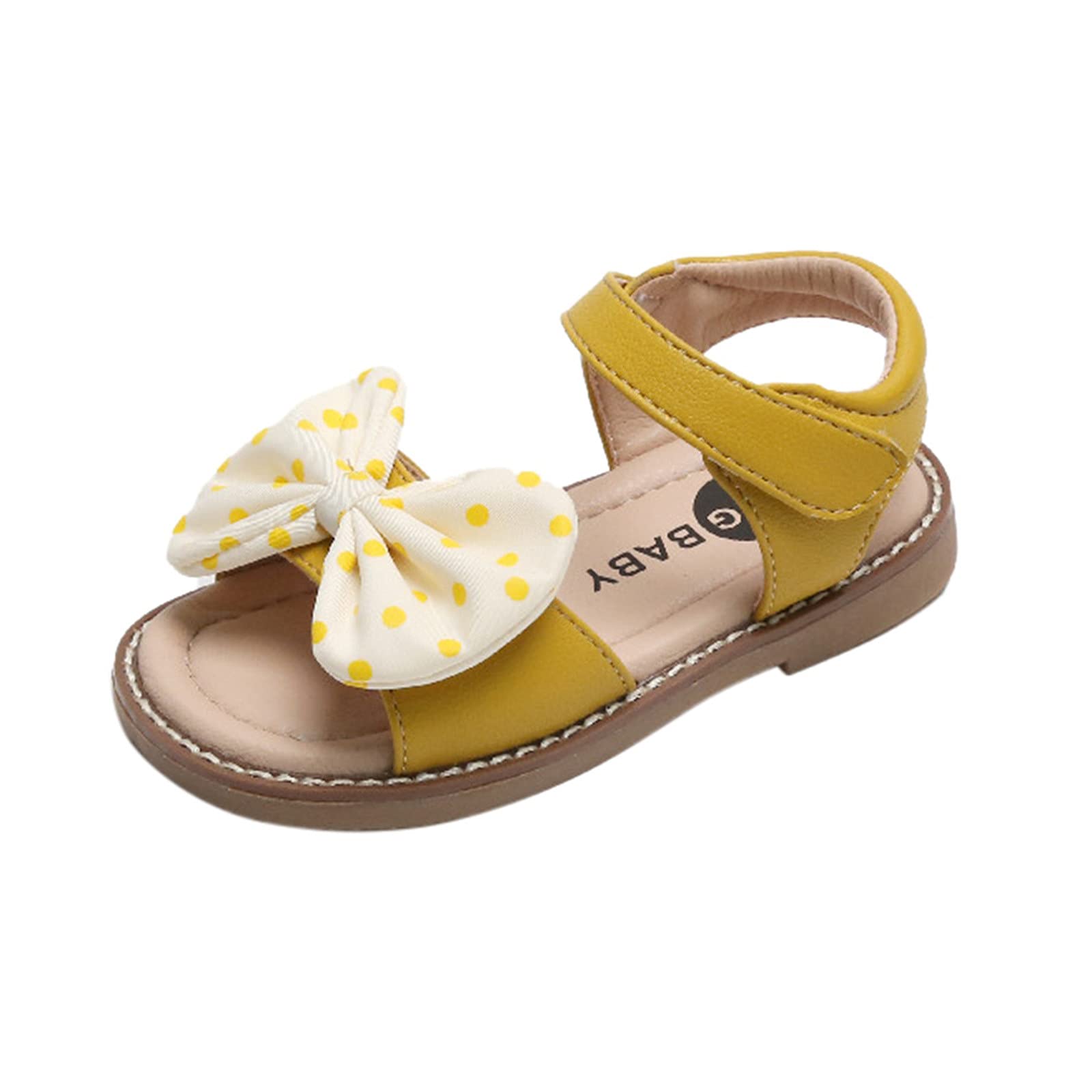 **Toddler Girls' Non-Slip Soft-Soled Sandals with Bowknot Design - Princess Beach Slide Shoes for Kids | Perfect for Summer Play, Outdoor Walks & Casual Wear**